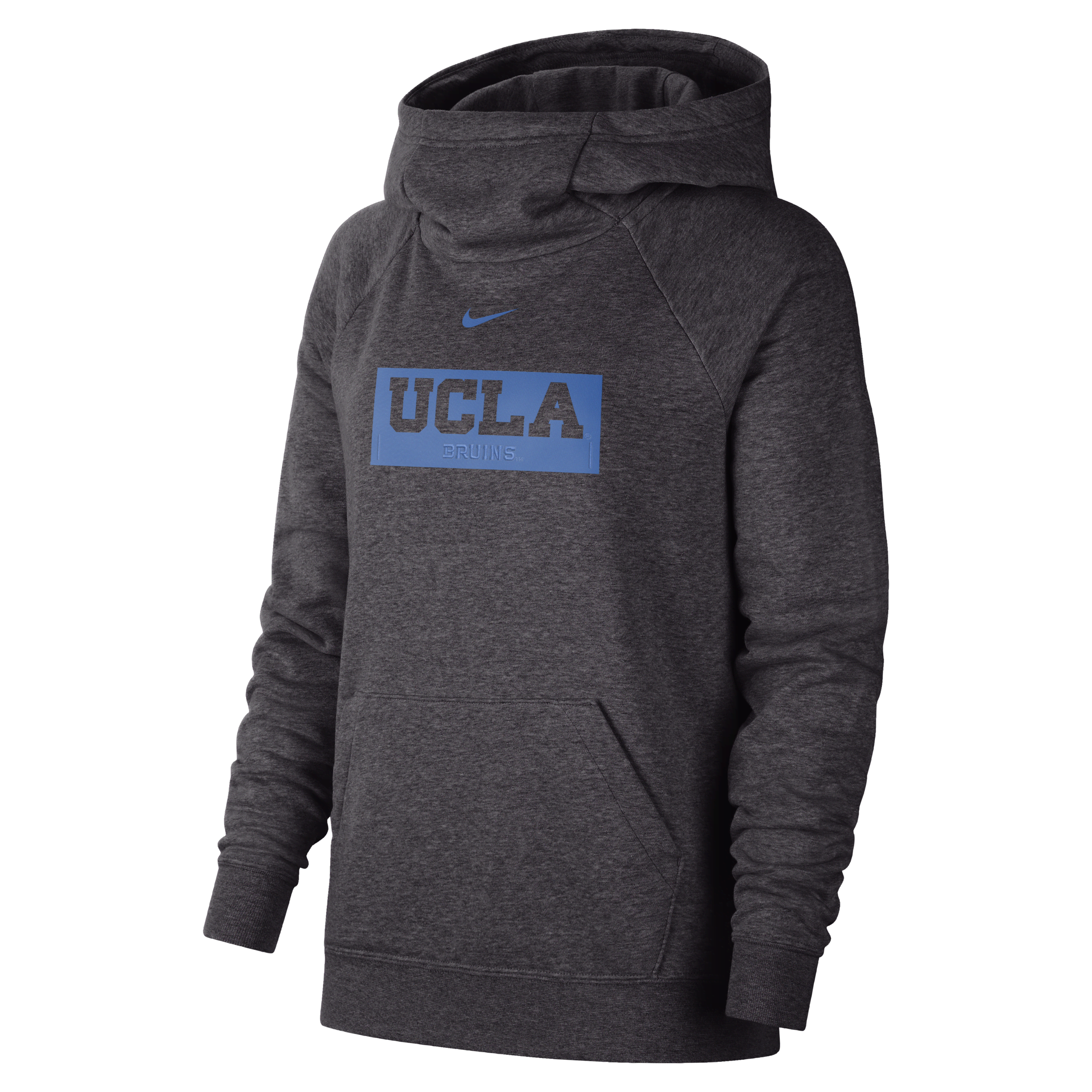 Nike Women's College Essential (ucla) Funnel-neck Hoodie In Black