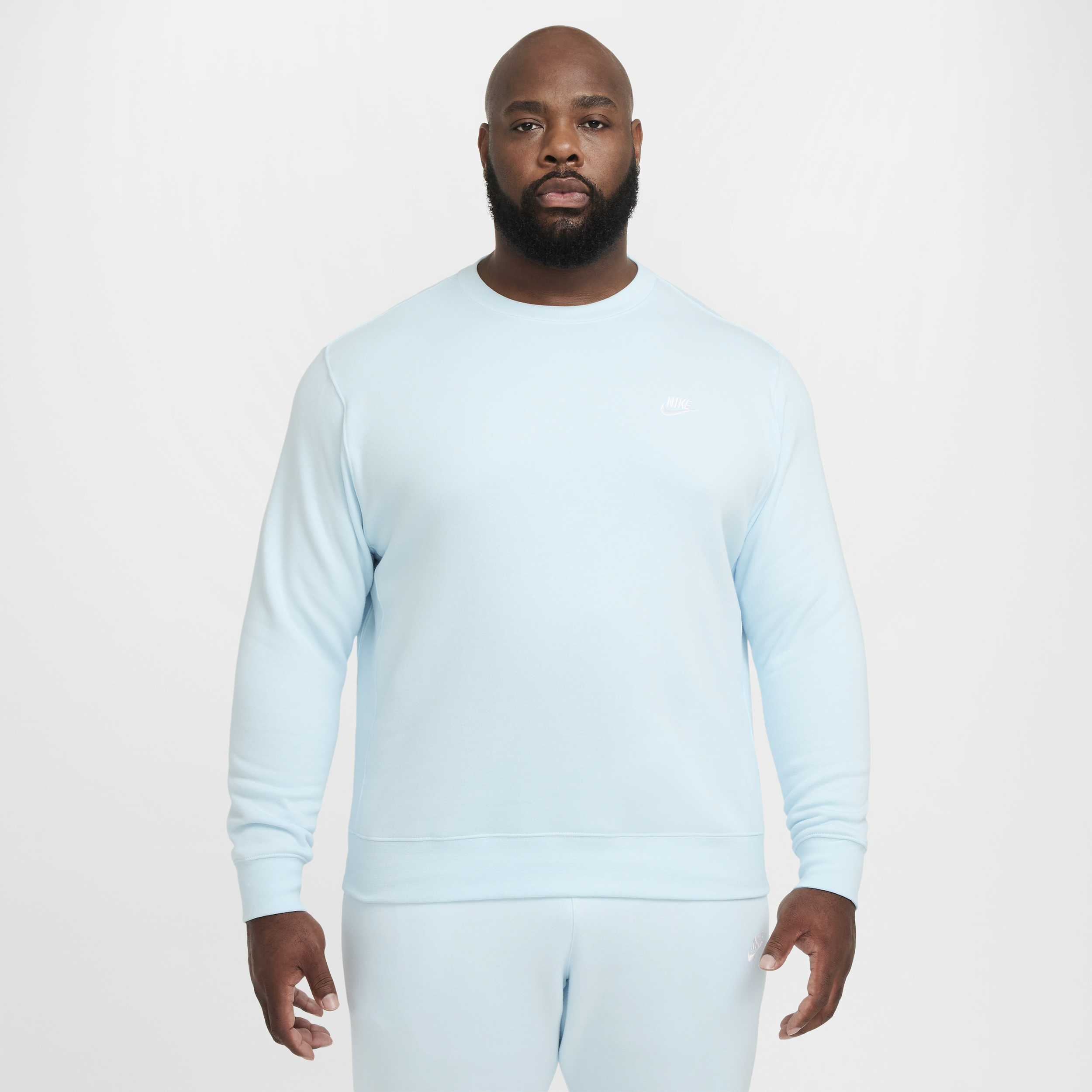 Nike Men's  Sportswear Club Fleece Crew In Blue