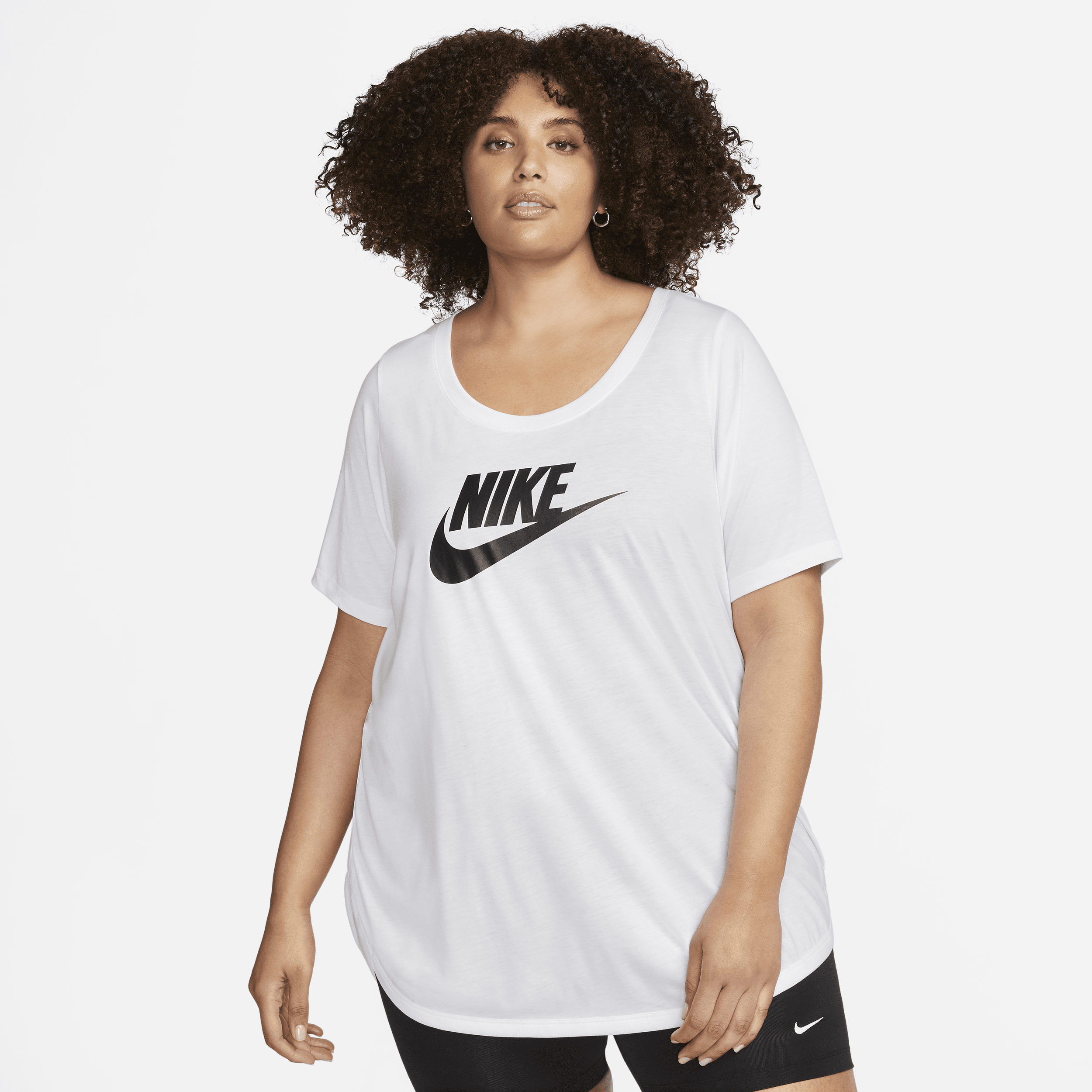 Shop Nike Women's  Sportswear Essential Tunic (plus Size) In White