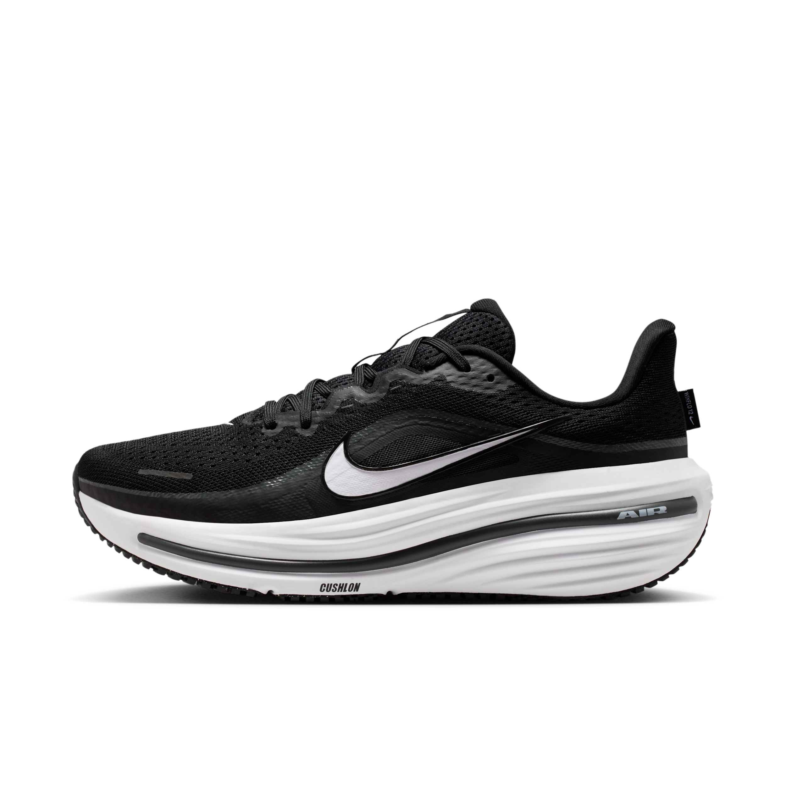 Nike Men's Winflo 12 Running Shoes, Size 7, Black/White/Dark Smoke Grey