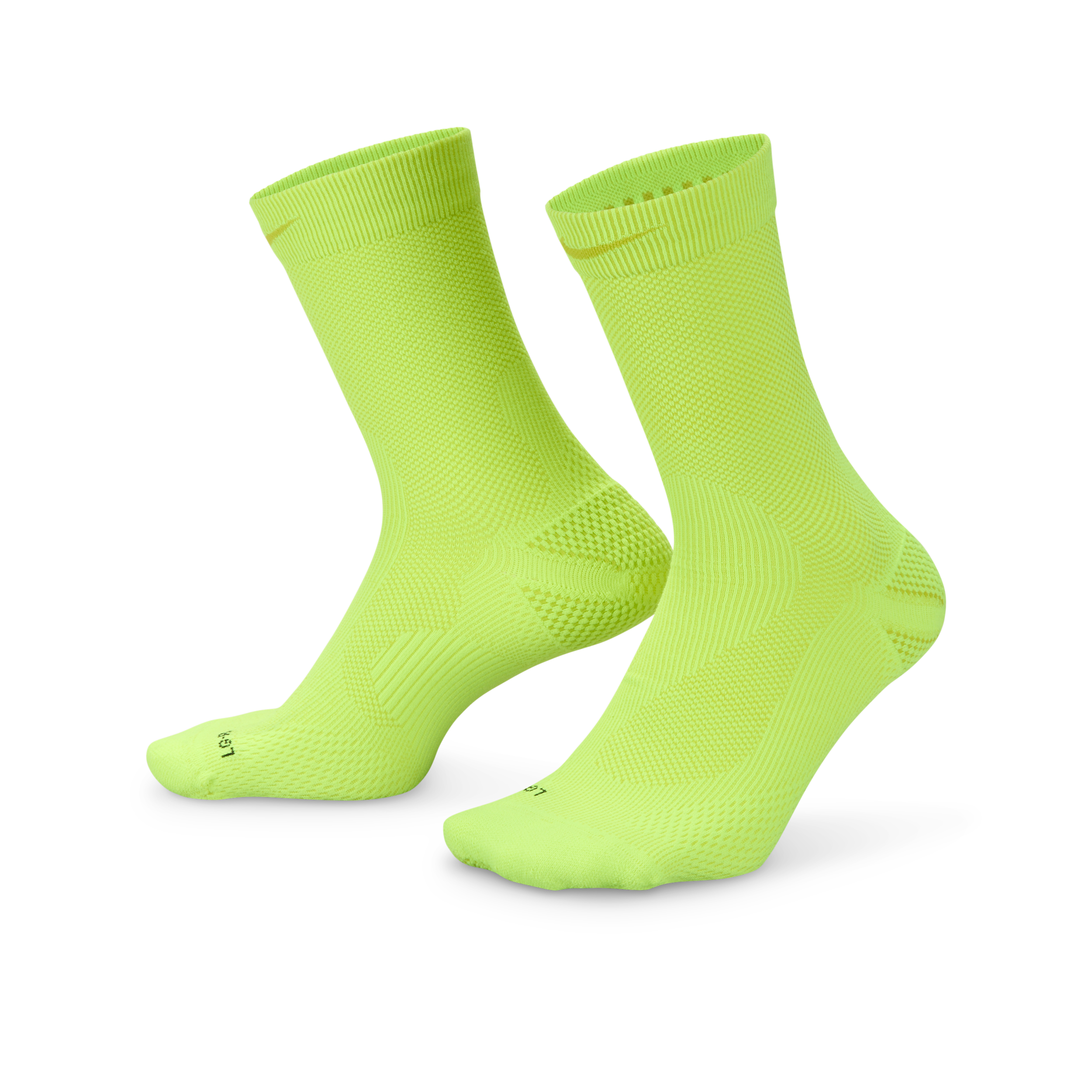 Nike Unisex Running Lightweight Crew Socks (1 Pair) In Yellow