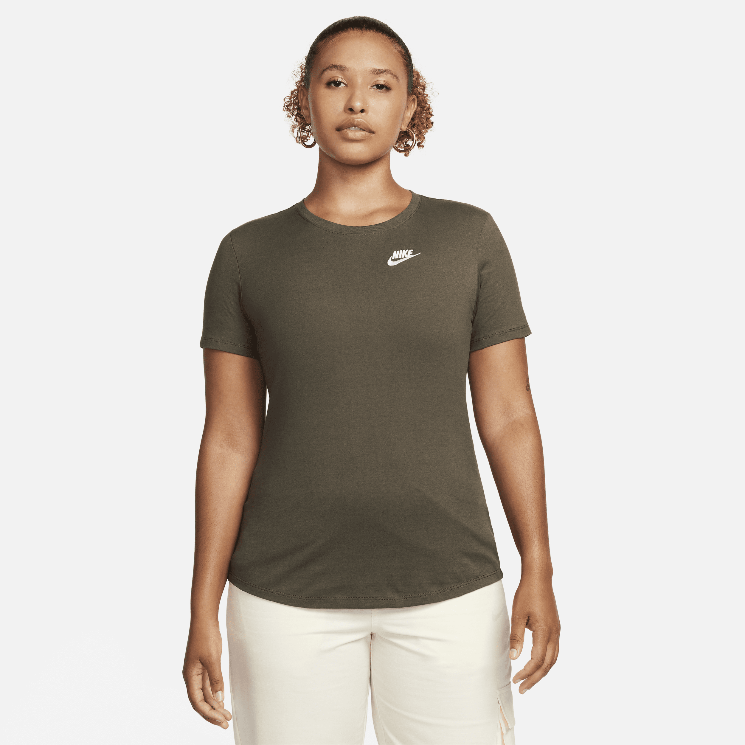 Nike Women's  Sportswear Club Essentials T-shirt In Green
