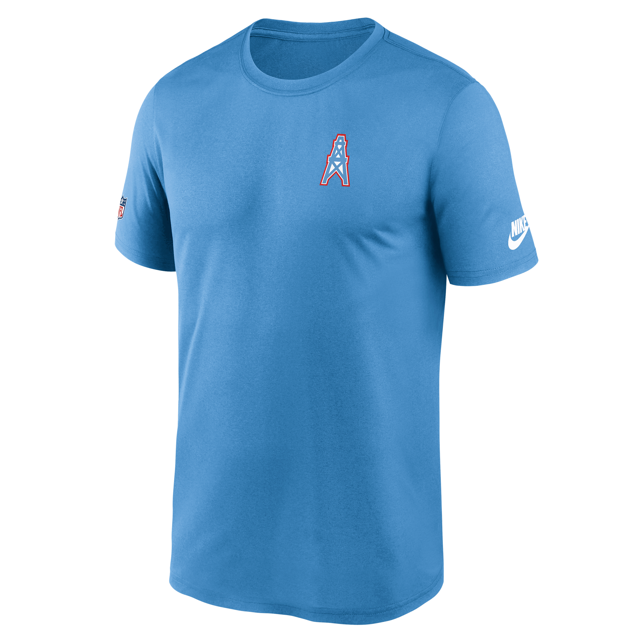 Nike Light Blue Tennessee Titans Sideline Alt Pack Small Logo Legend Performance T-shirt In Blue