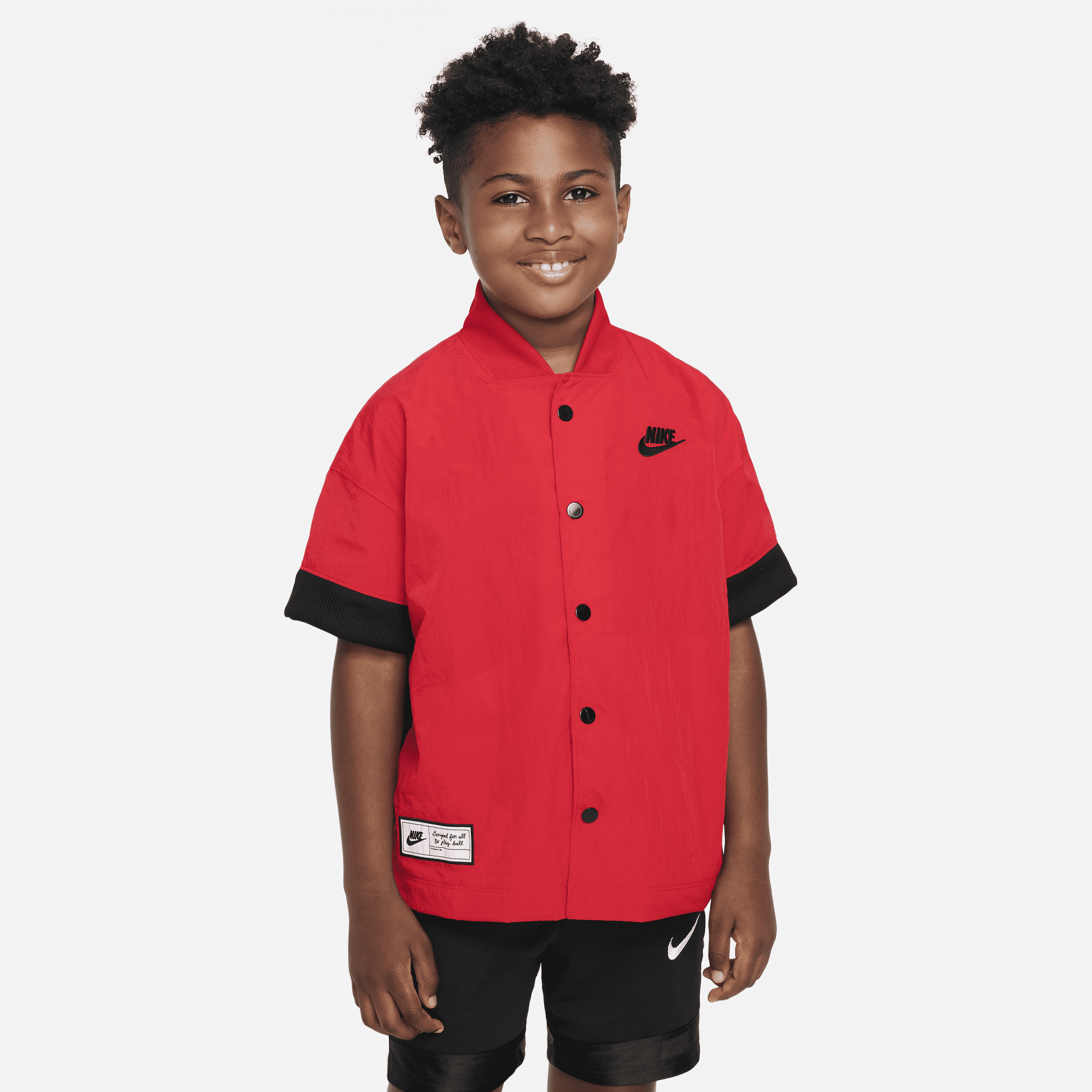 Nike Culture Of Basketball Big Kids' (boys') Warm-up Shirt In Red