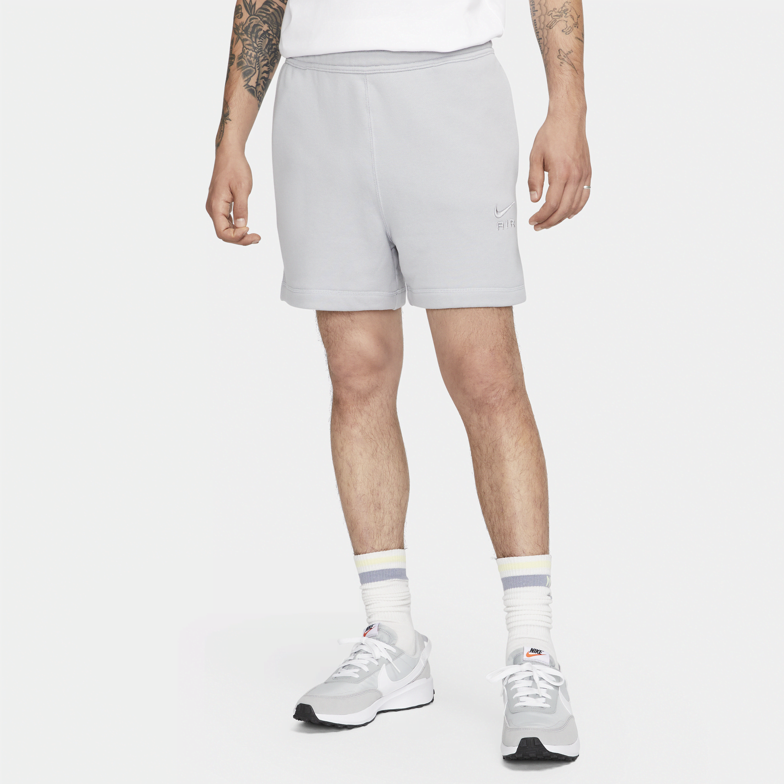 Shop Nike Men's  Sportswear Air French Terry Shorts In Grey