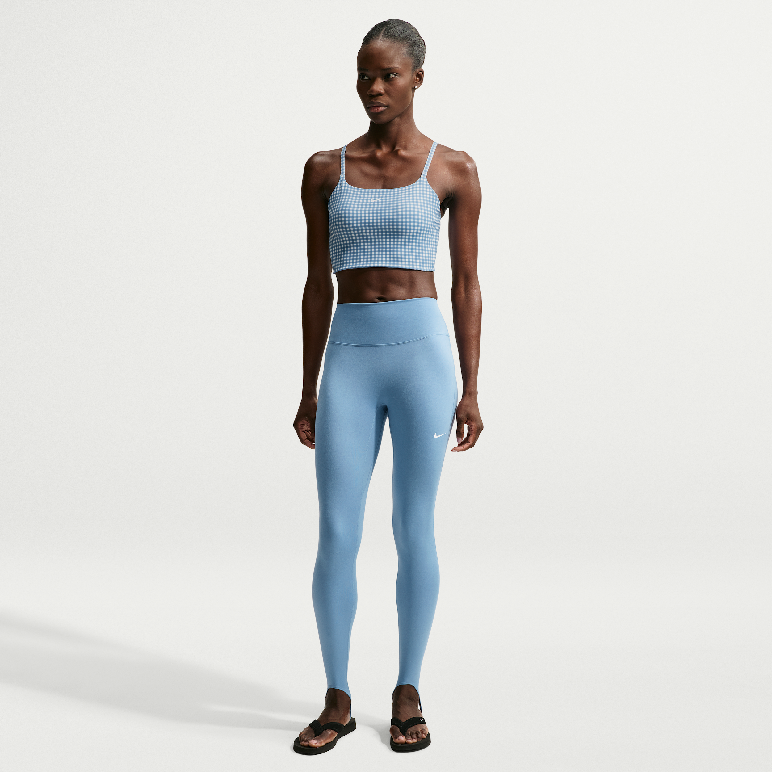 Nike Women's One High-Waisted Full-Length Stirrup Leggings in Blue | IV4933-486