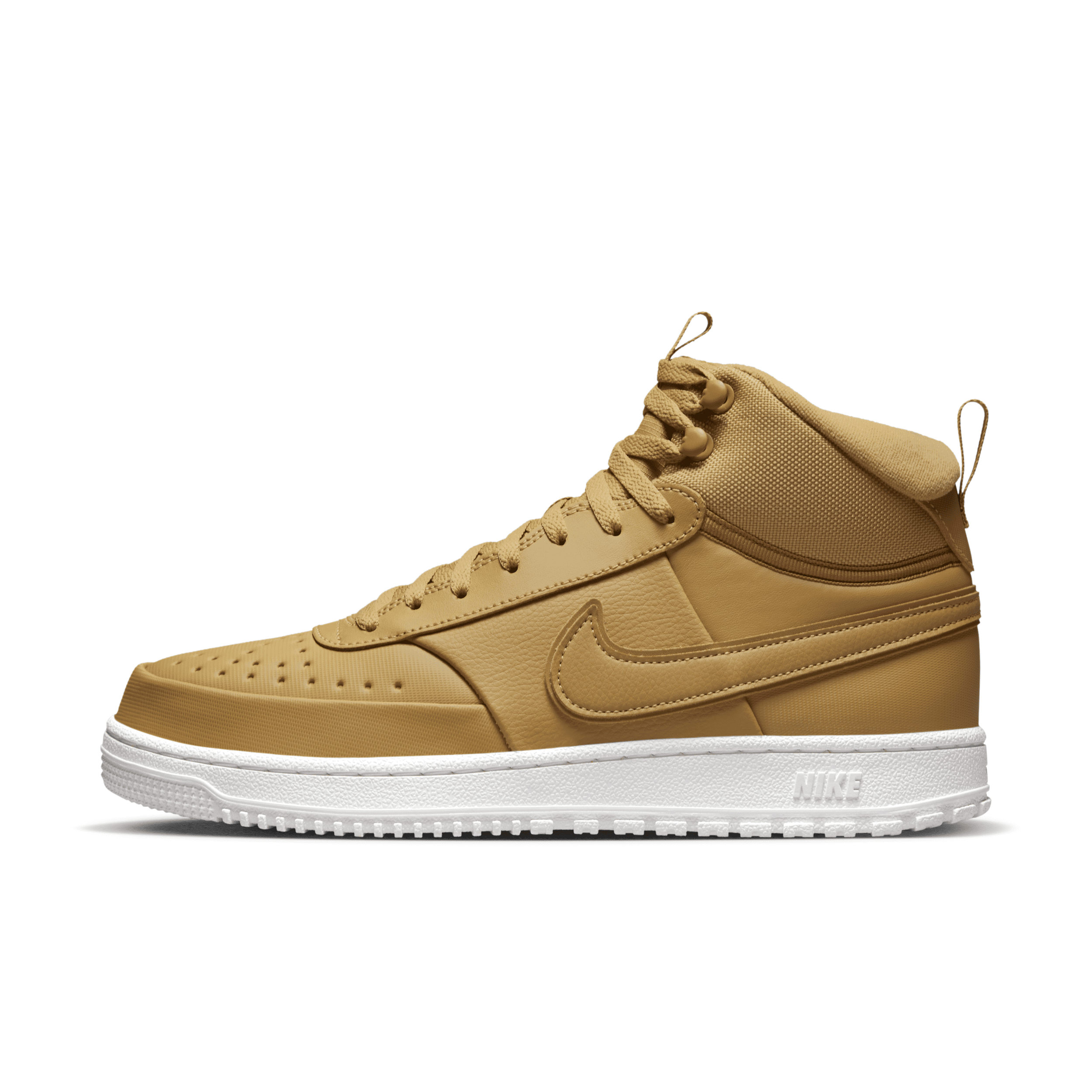 Shop Nike Men's Court Vision Mid Winter Shoes In Brown