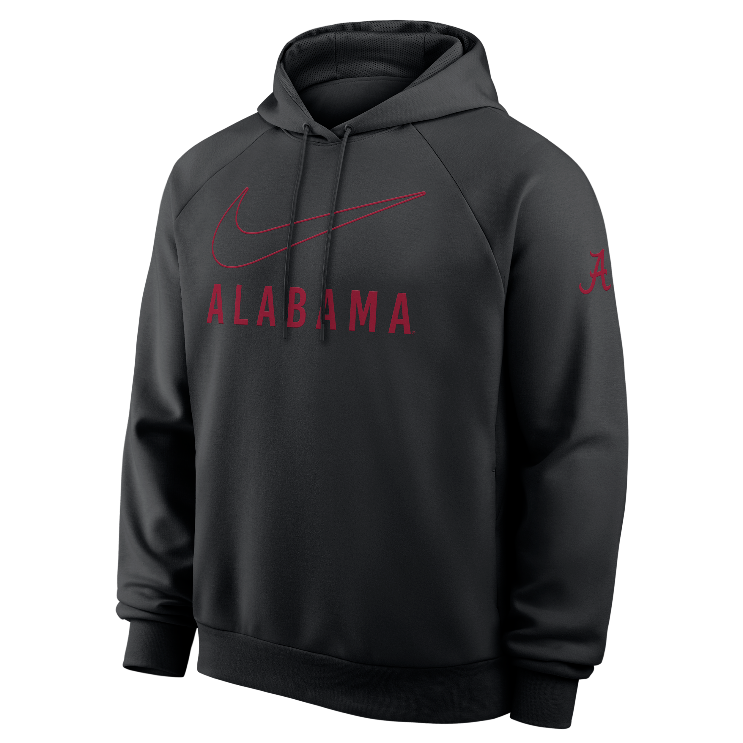 Nike Alabama Premium Performance  Men's Dri-fit College Pullover Hoodie In Black