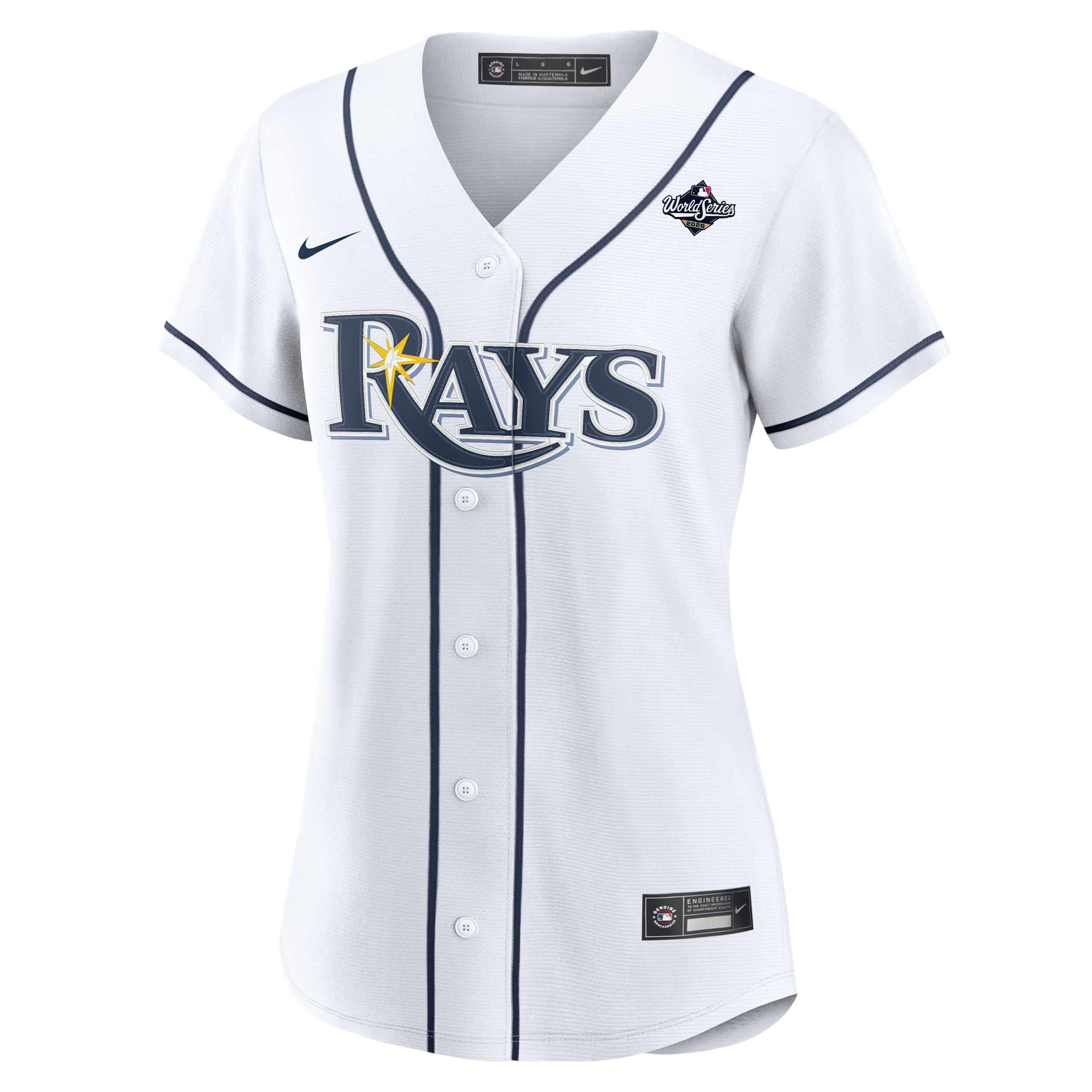 Jonathan Aranda Tampa Bay Rays 2026 World Series Participant Nike Women's MLB Replica Jersey in White | R3250E6B6RA-BQ0