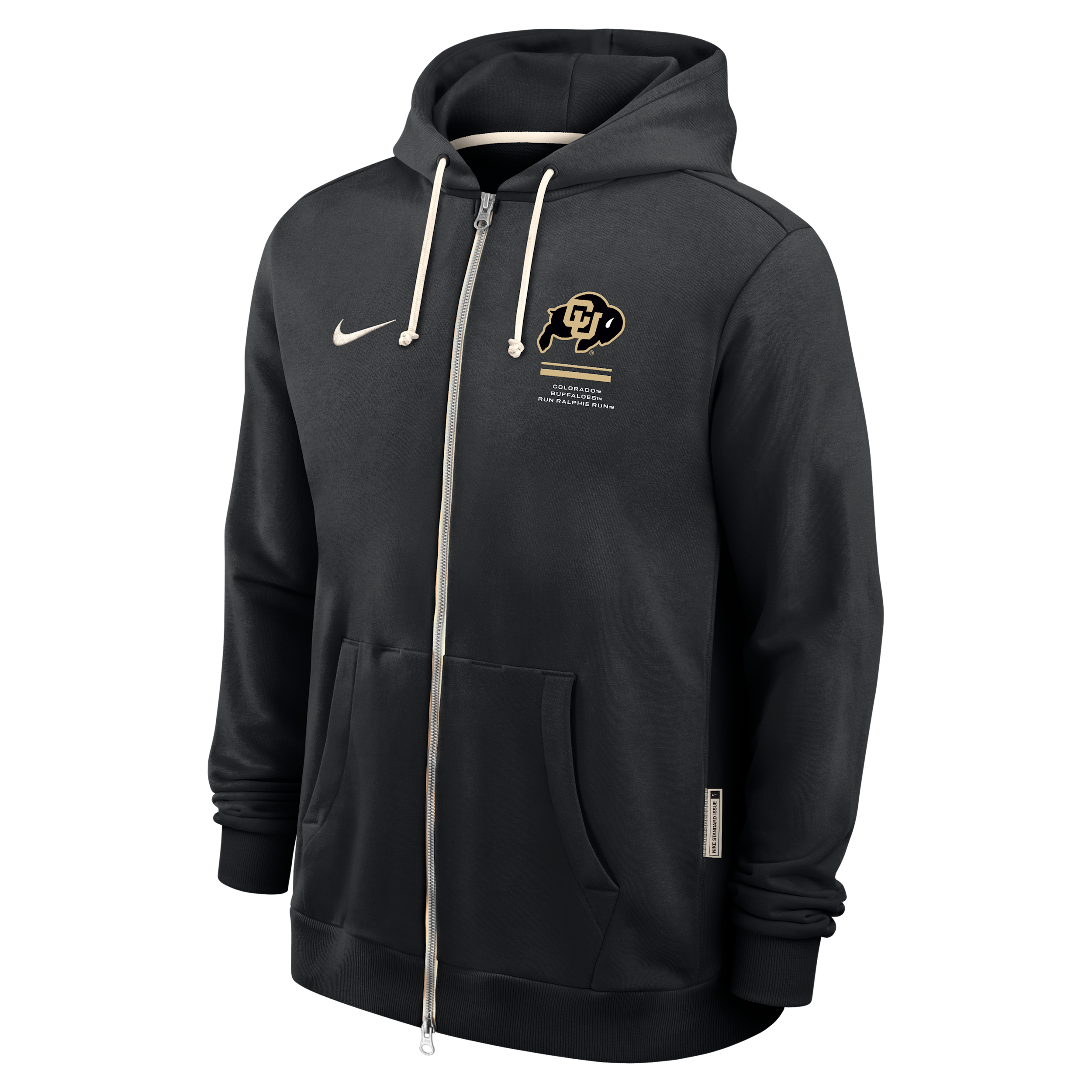 Colorado Sideline Standard Issue Nike Men's Dri-FIT College Full-Zip Hoodie in Black | IV9842-010