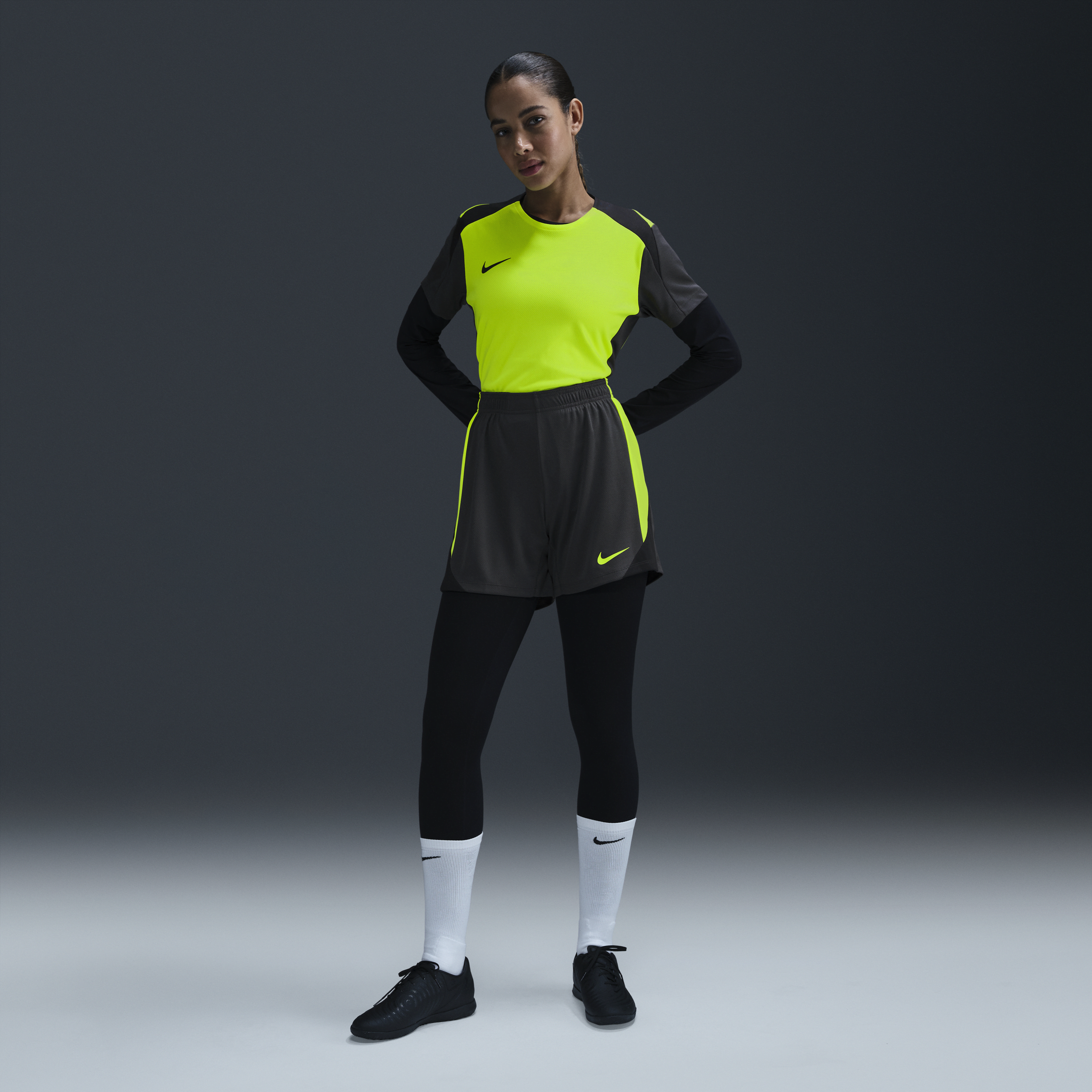 Nike Women's Strike Dri-fit Soccer Shorts In Grey