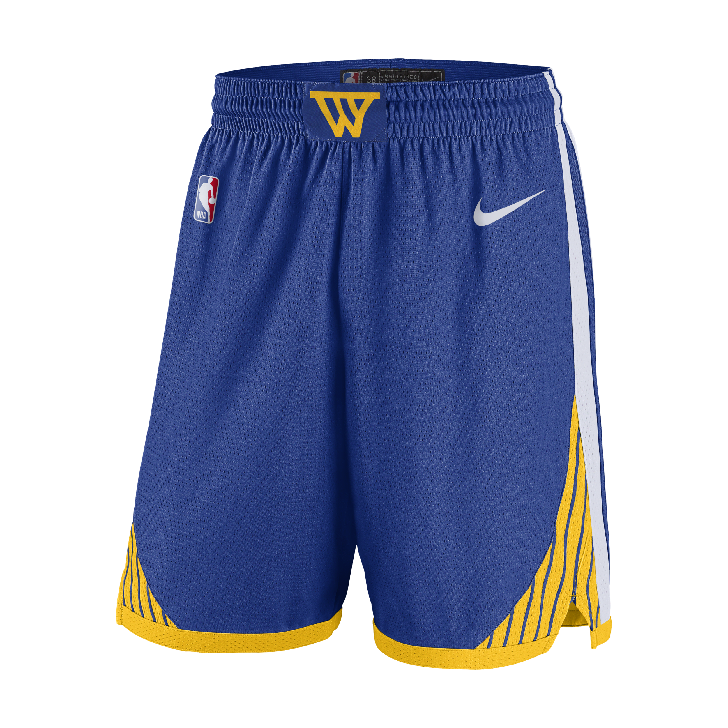 Nike Nba Team Limited Sw Fan Edition 19-20 Season Golden State Warriors Basketball Shorts Blue