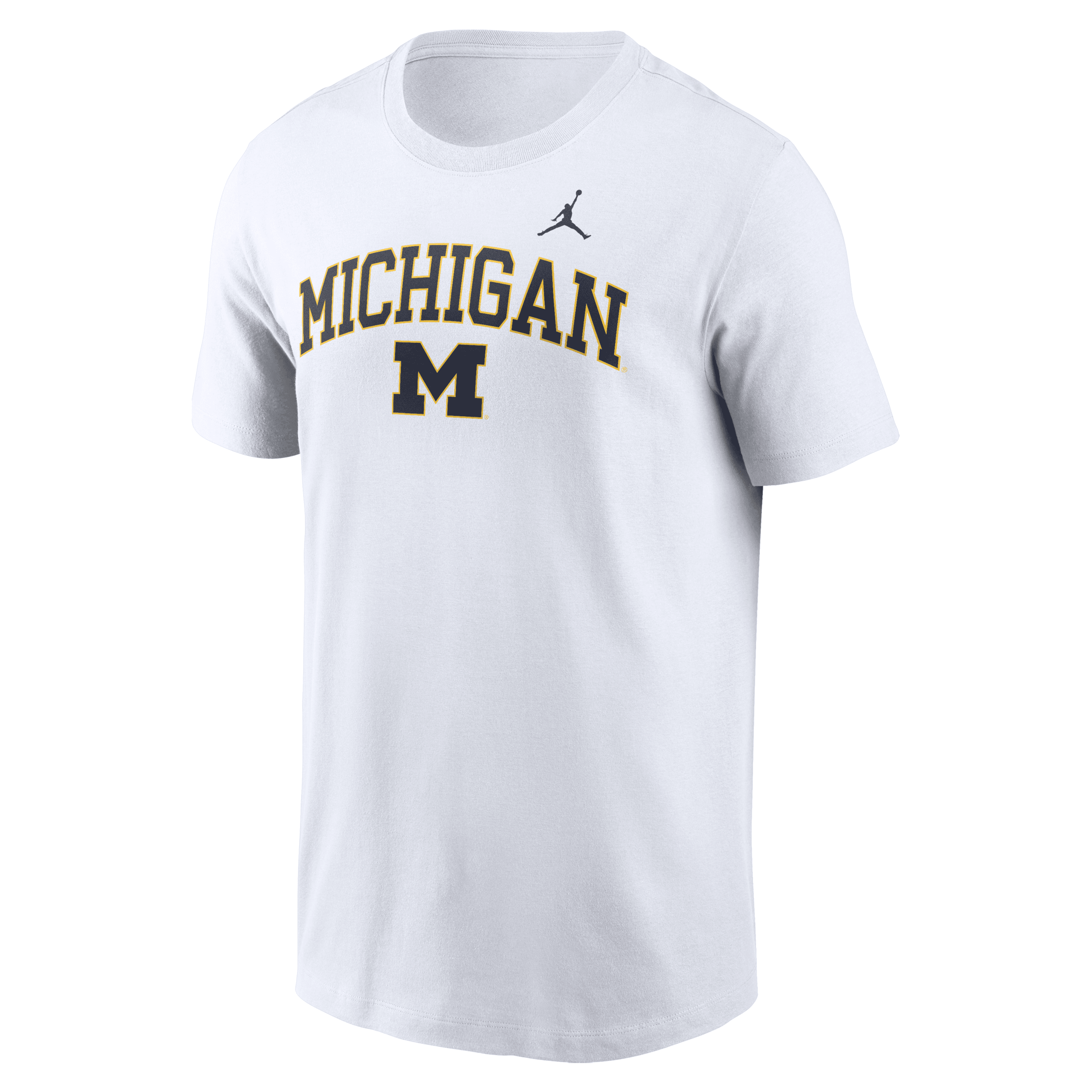 Jordan Men's White Michigan Wolverines Blitz 2-hit T-shirt In White