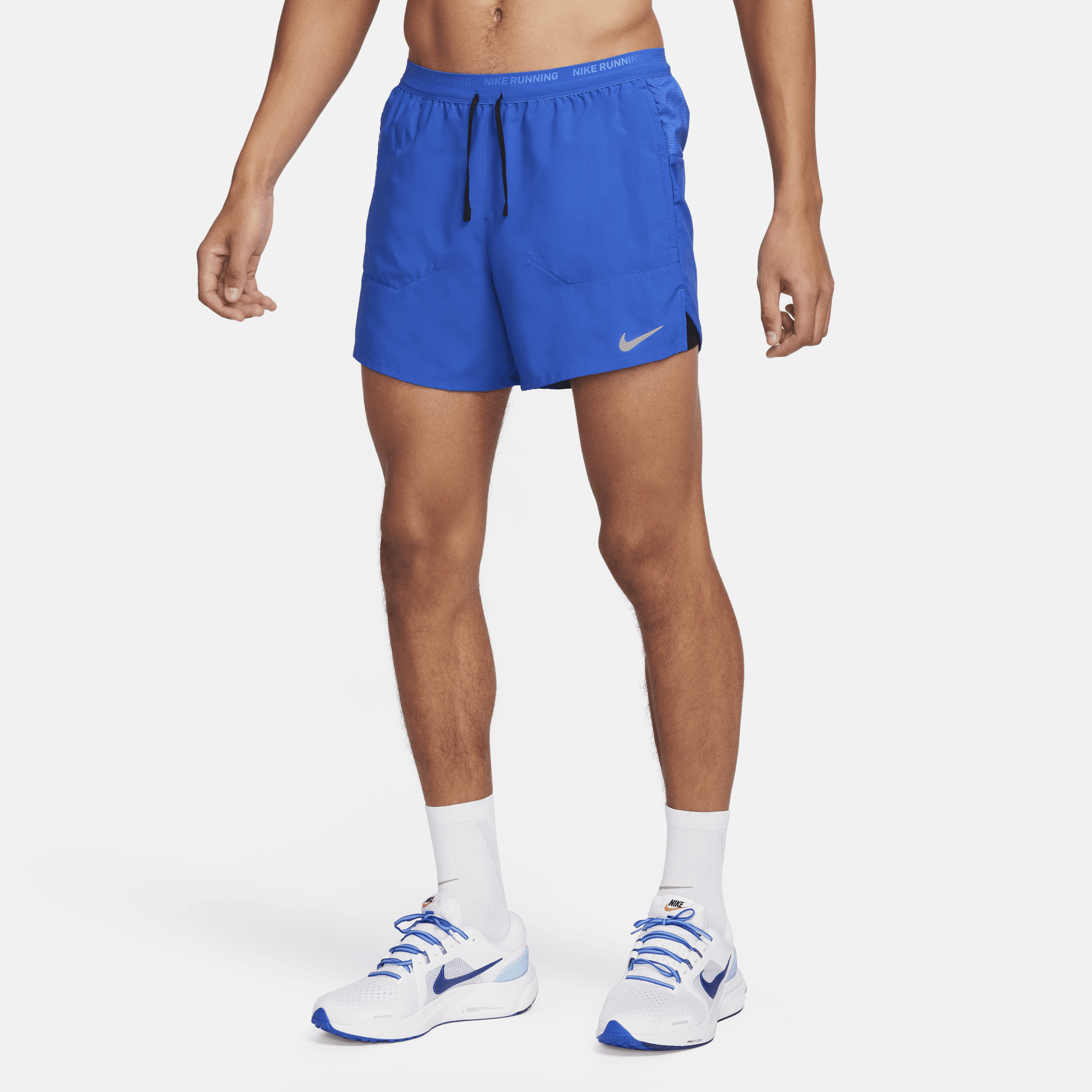 Shop Nike Men's Stride Dri-fit 5" 2-in-1 Running Shorts In Blue