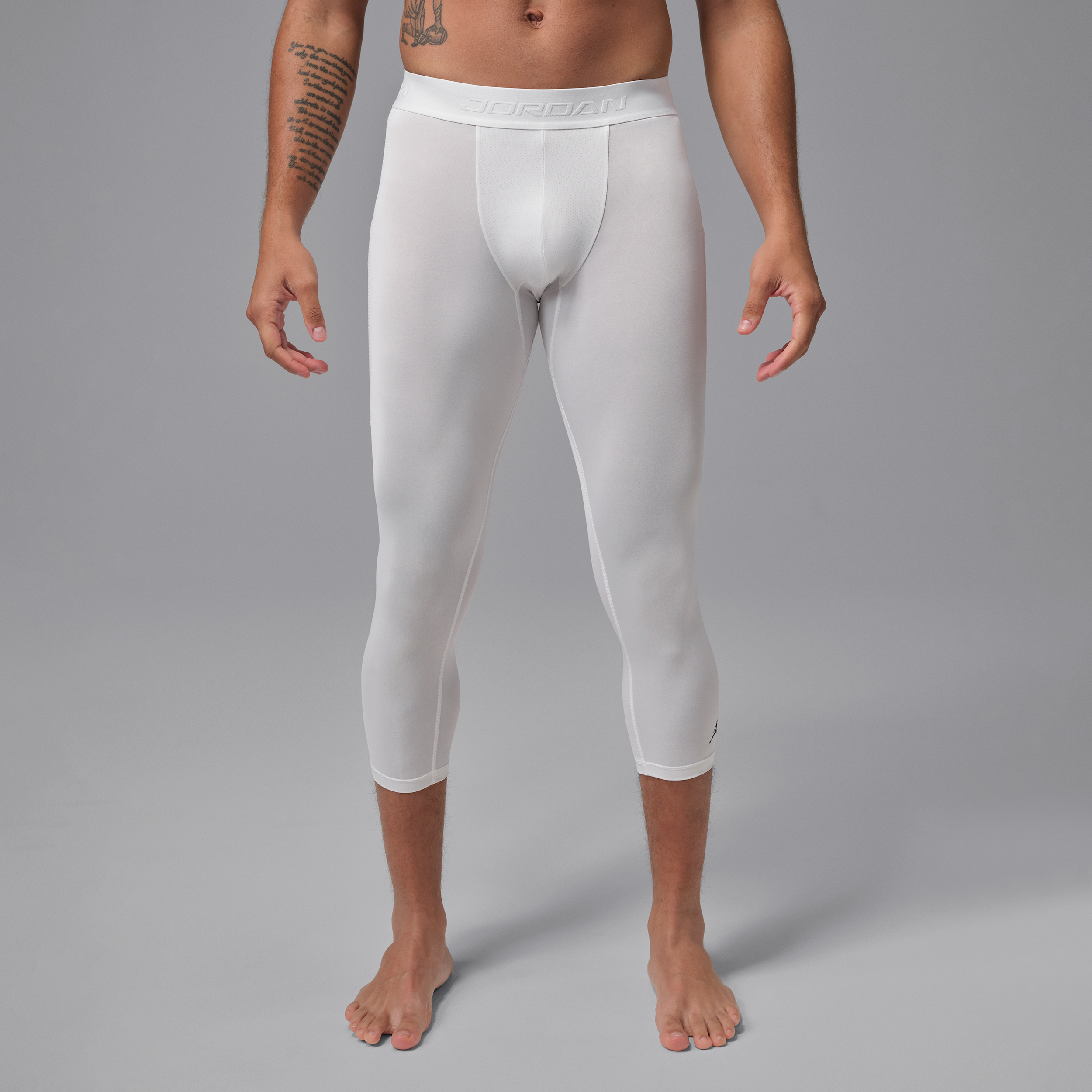 Men's Jordan Sport Essentials Dri-FIT 3/4-Length Tights in White | IF0899-100