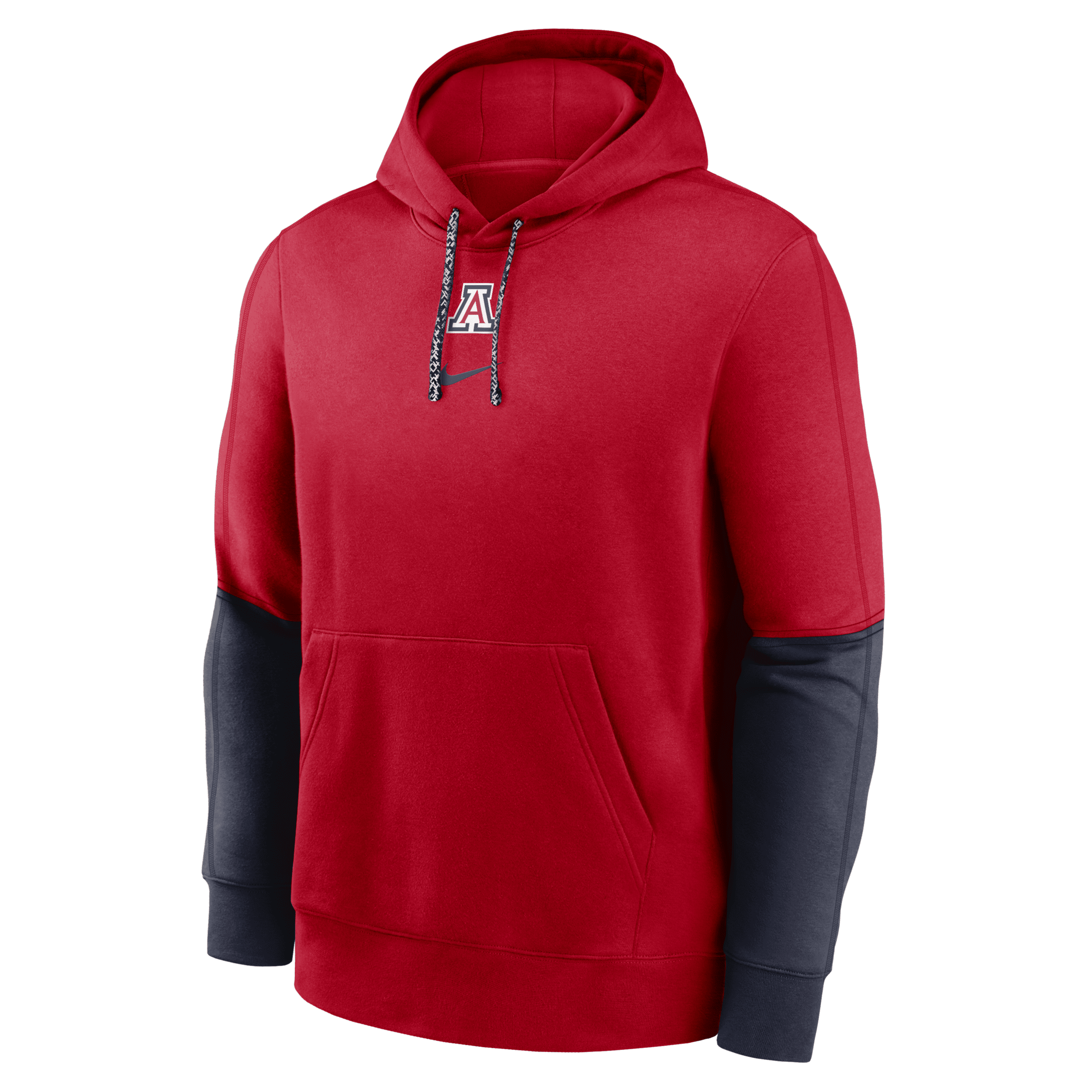 Arizona Wildcats Sideline Team Issue Club Nike Men's College Pullover Hoodie in Red | 02F208G5UAN-5AT