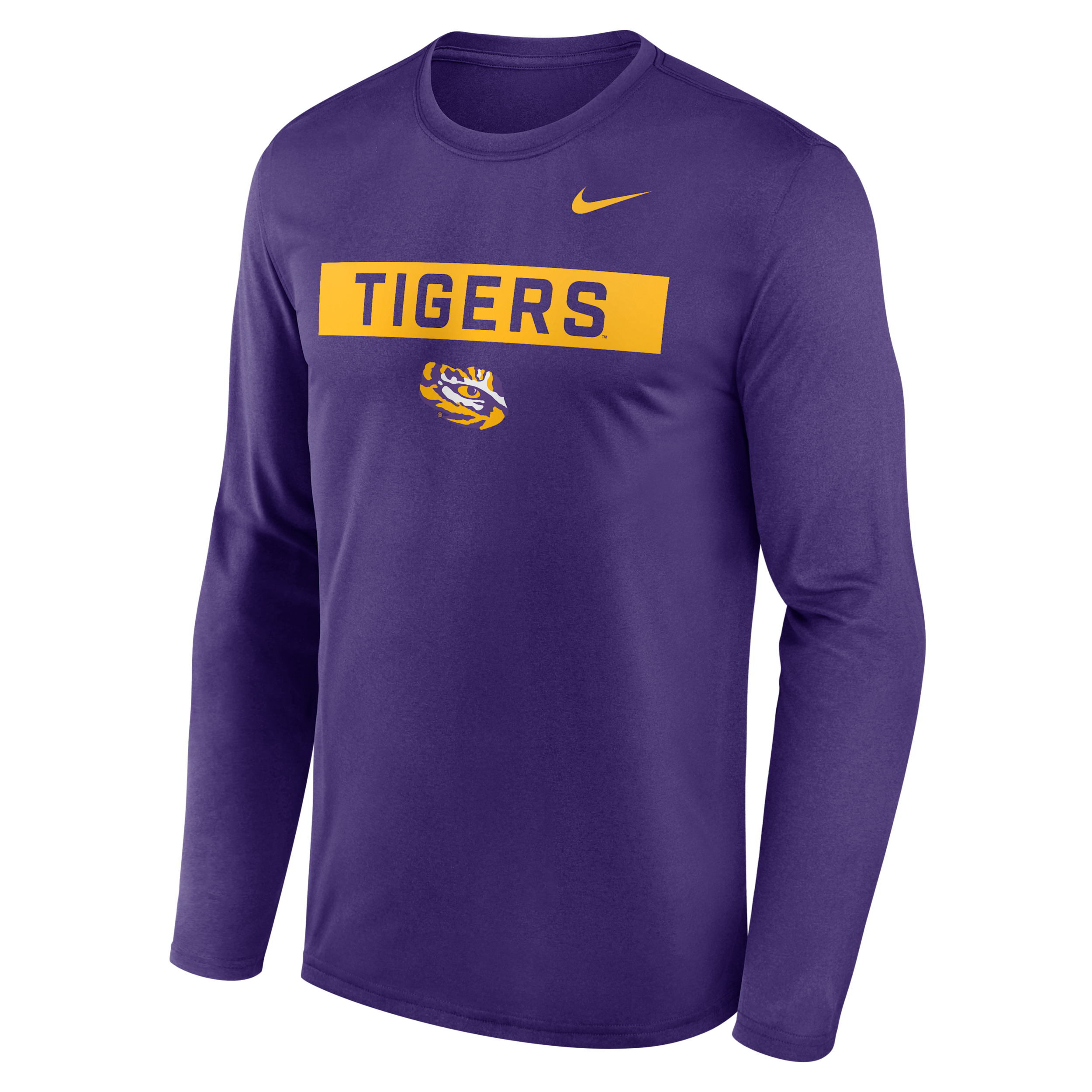 Nike Purple Lsu Tigers Primetime Campus 2-hit Legend Dri-fit Long Sleeve T-shirt In Purple