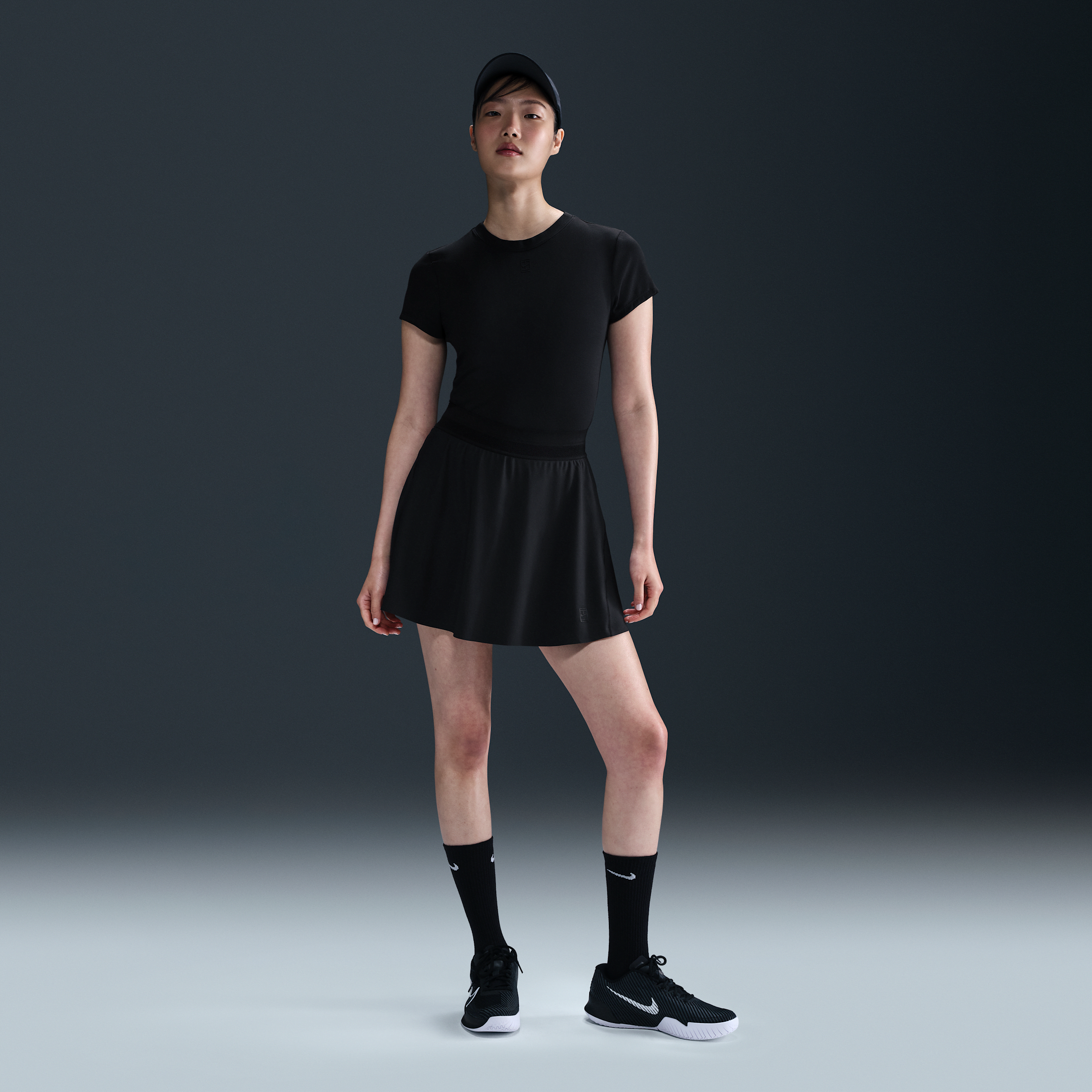 Nike Women's Court Ace Advantage Dri-fit Tennis Skirt In Black
