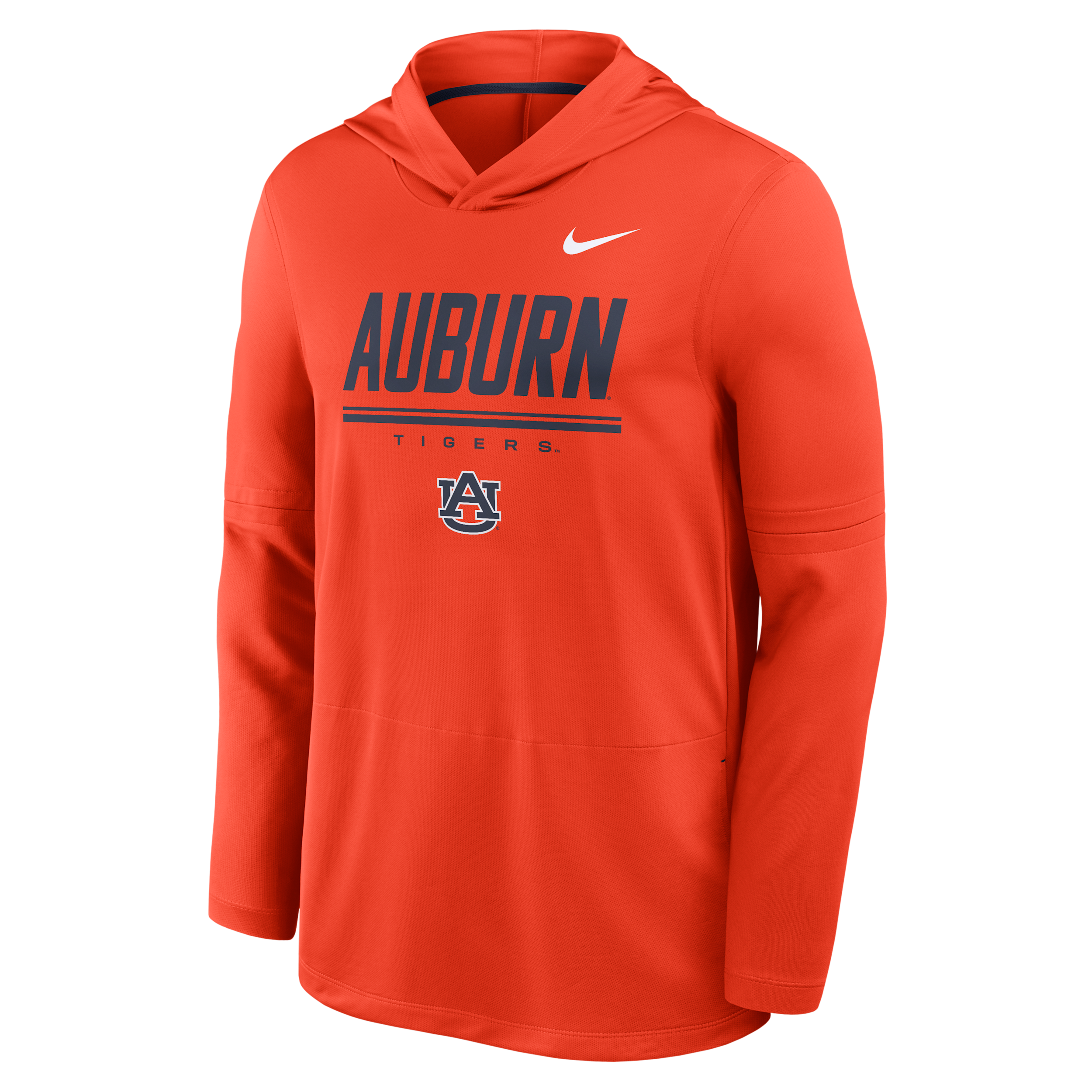 Nike Men's Orange Auburn Tigers 2026 Sideline Lightweight Dri-fit Long Sleeve Hooded Sweatshirt - Orange