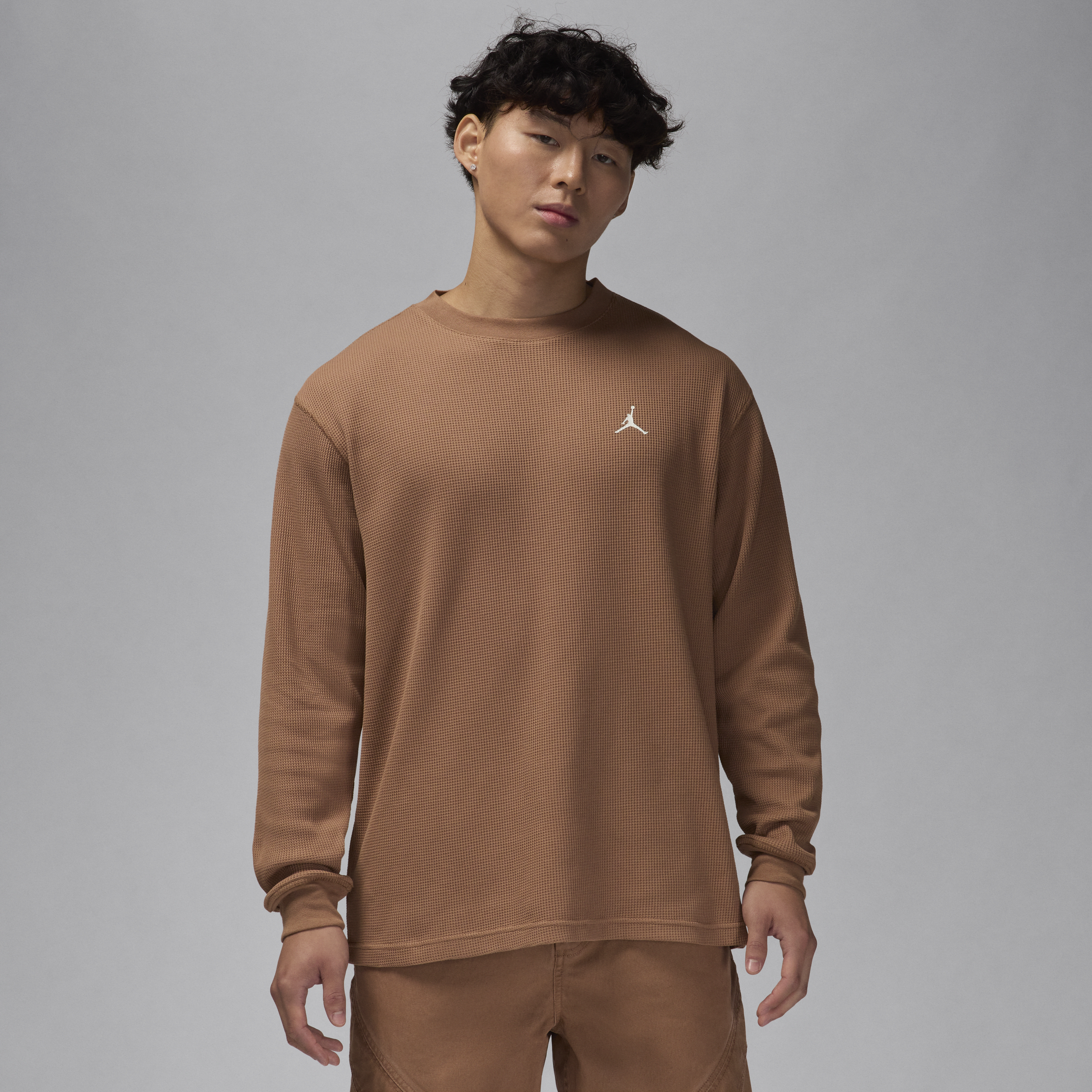 Jordan Men's  Essentials Long-sleeve Top In Brown