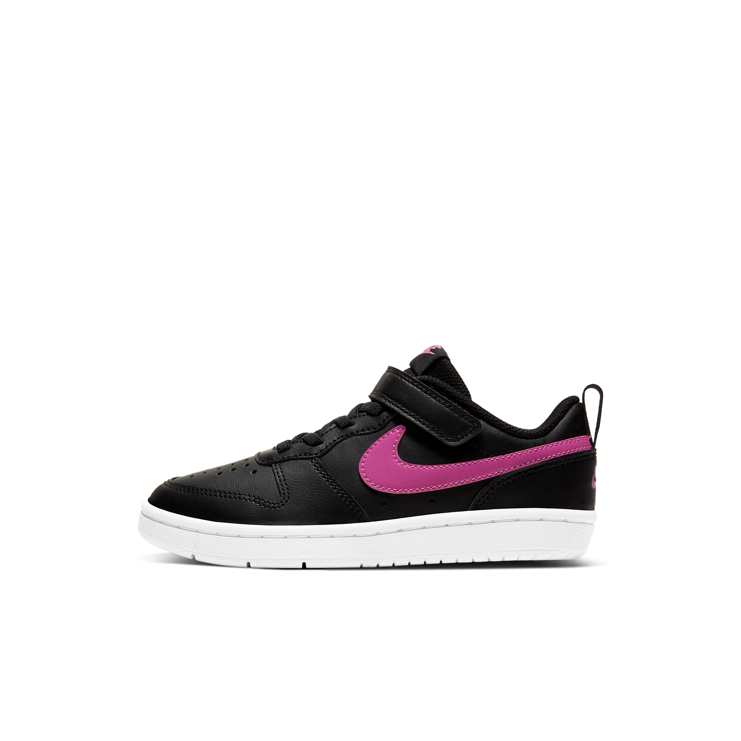 Nike Court Borough Low 2 Little Kids' Shoes in Black | BQ5451-003