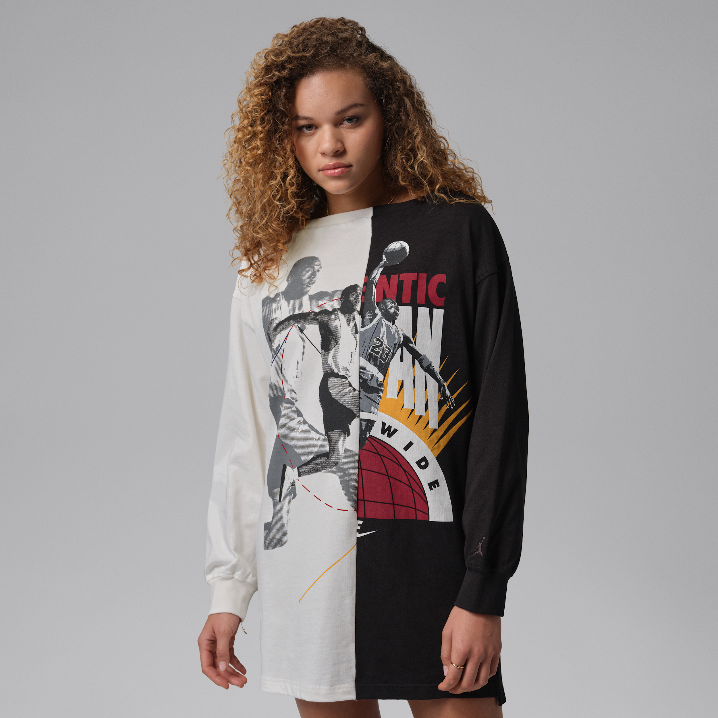 Women's Jordan Flight Graphic Dress in White | IO3100-133