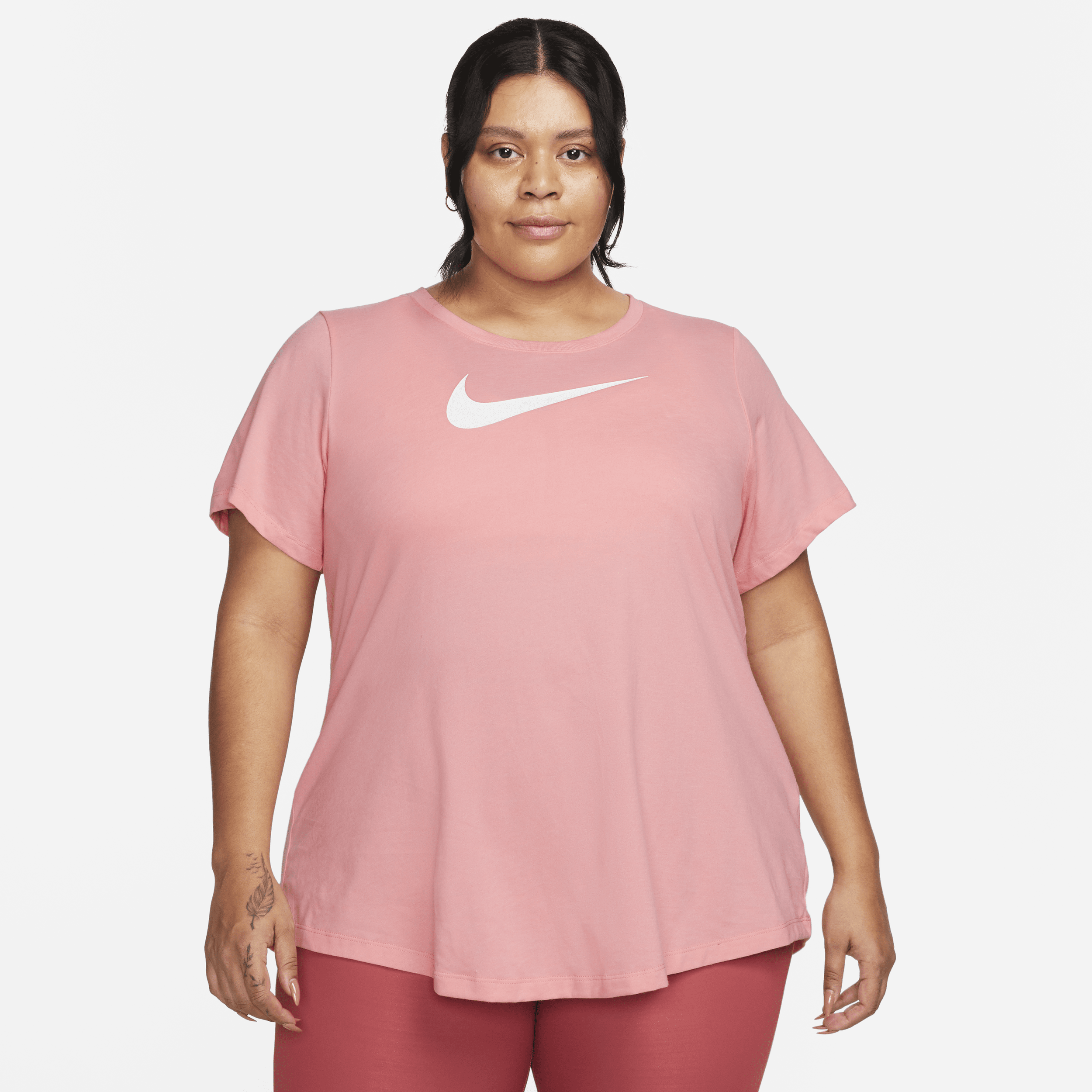 Nike Women's Dri-Fit Training Tank, Large, Coral Chalk