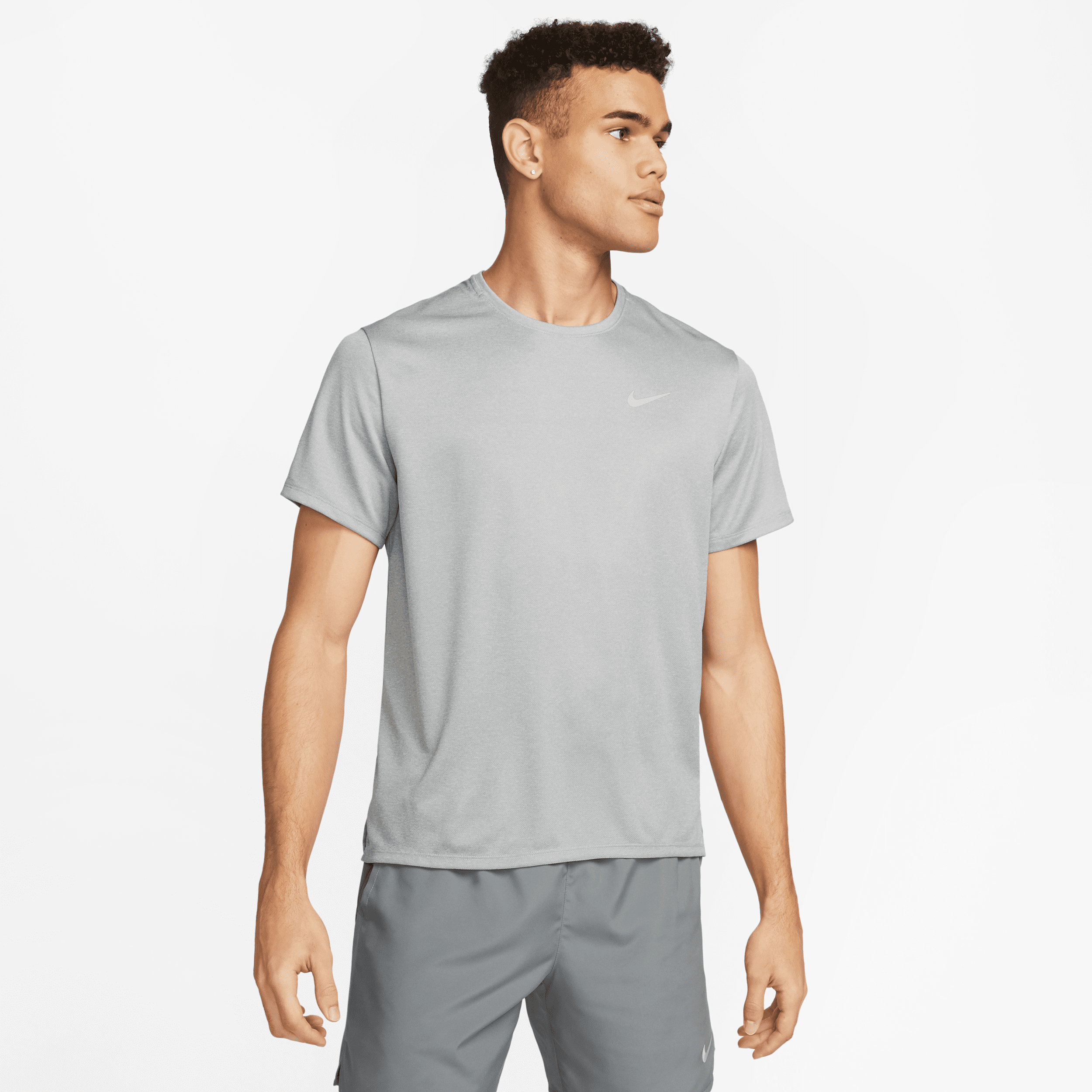 NIKE MEN'S MILER DRI-FIT UV SHORT-SLEEVE RUNNING TOP,1003333828