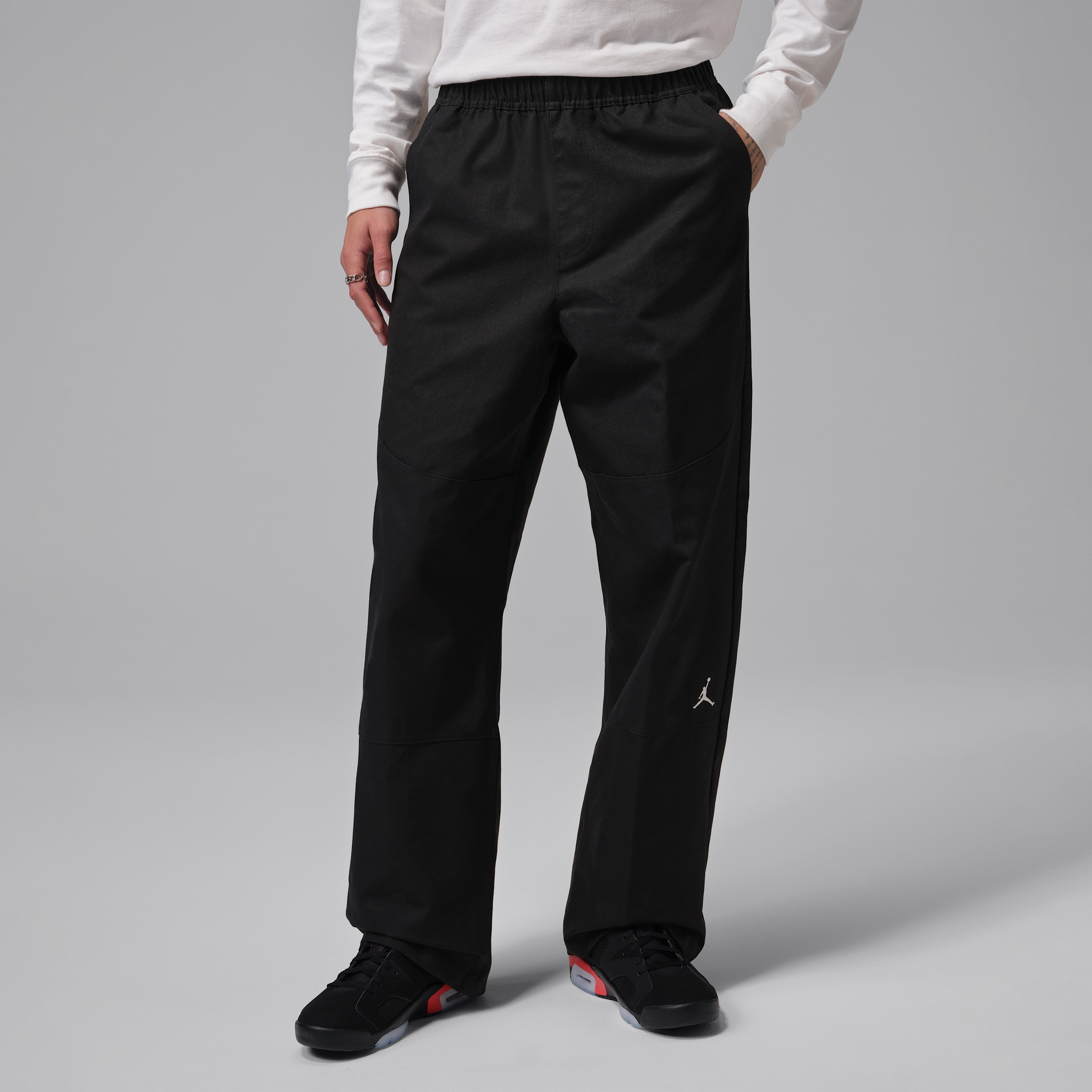 Men's Jordan Brooklyn Woven Pants in Black | IF1851-010