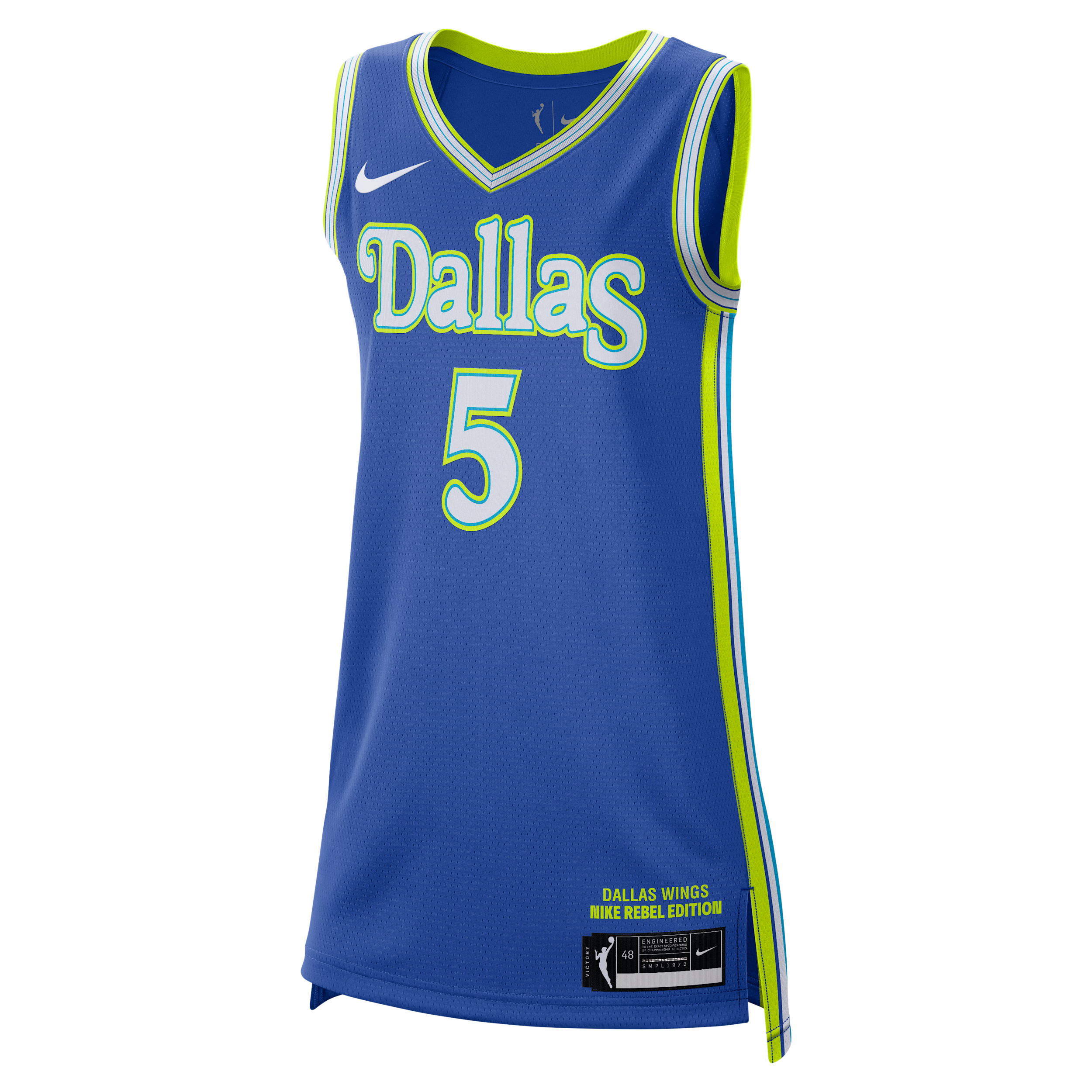 Paige Bueckers Dallas Wings 2026 Rebel Edition Nike Women's WNBA Dri-FIT Victory Rebel Jersey in Blue | IF7167-481