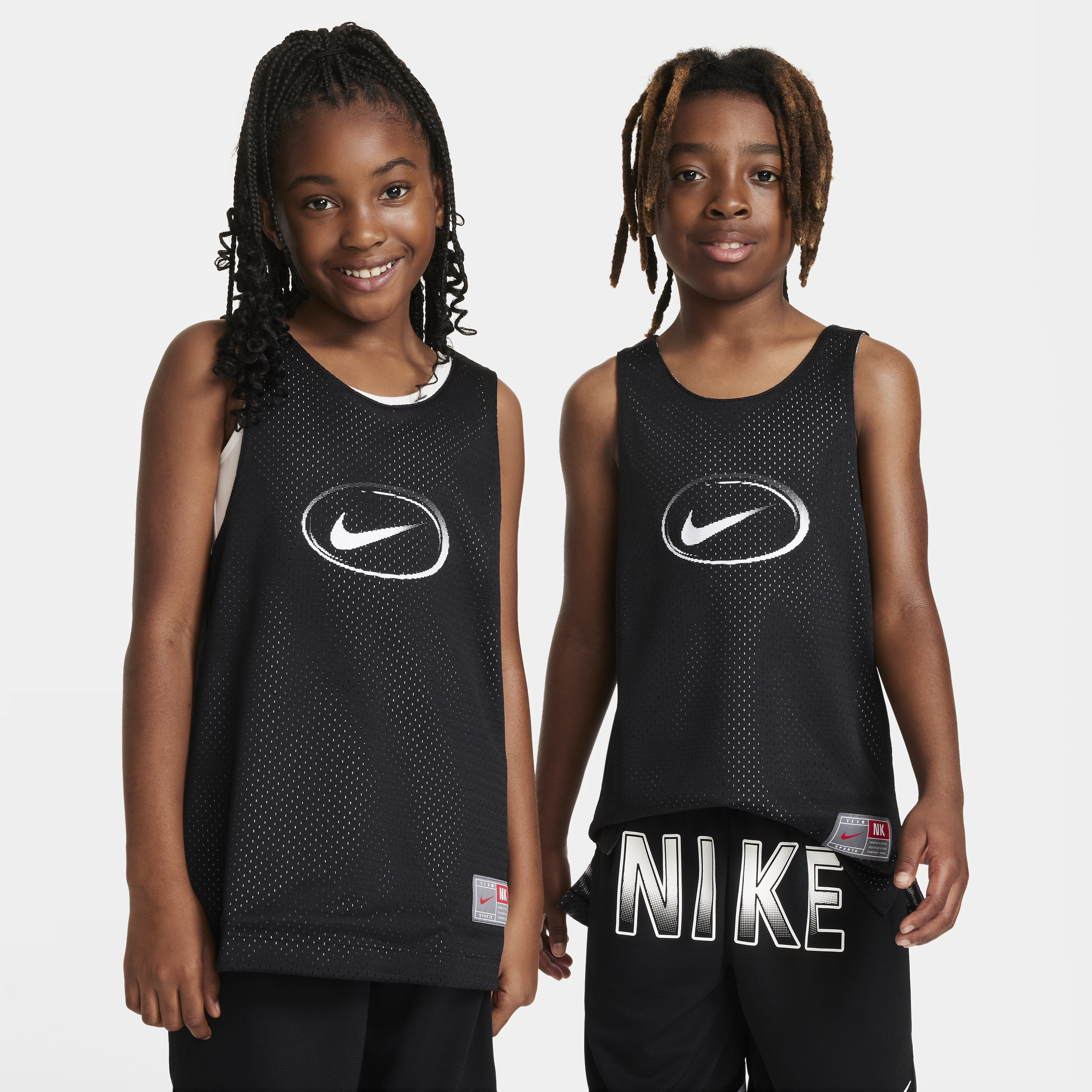 Shop Nike Culture Of Basketball Big Kids' Reversible Jersey In Black
