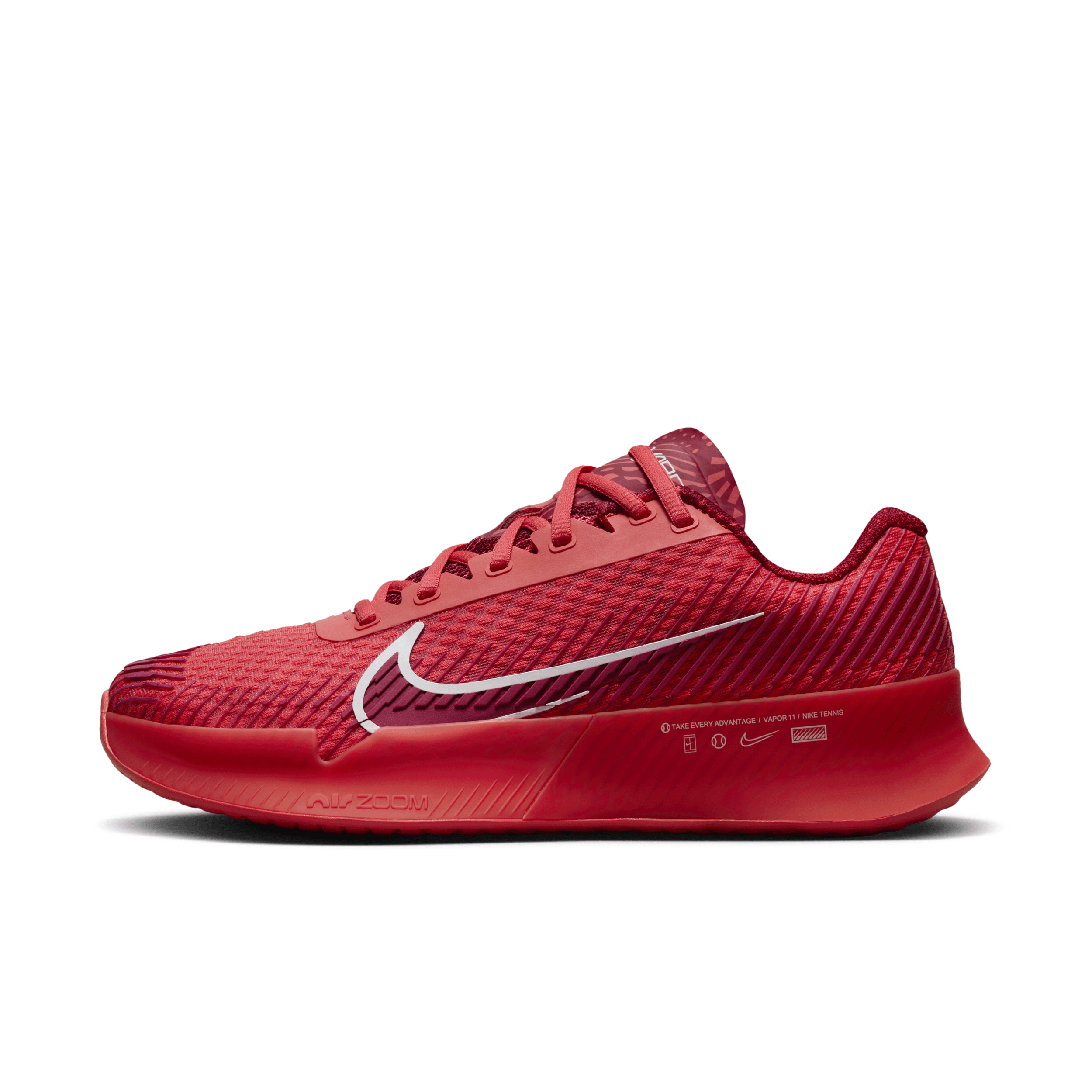 Nike Women's Court Air Zoom Vapor 11 Hard Court Tennis Shoes In Red