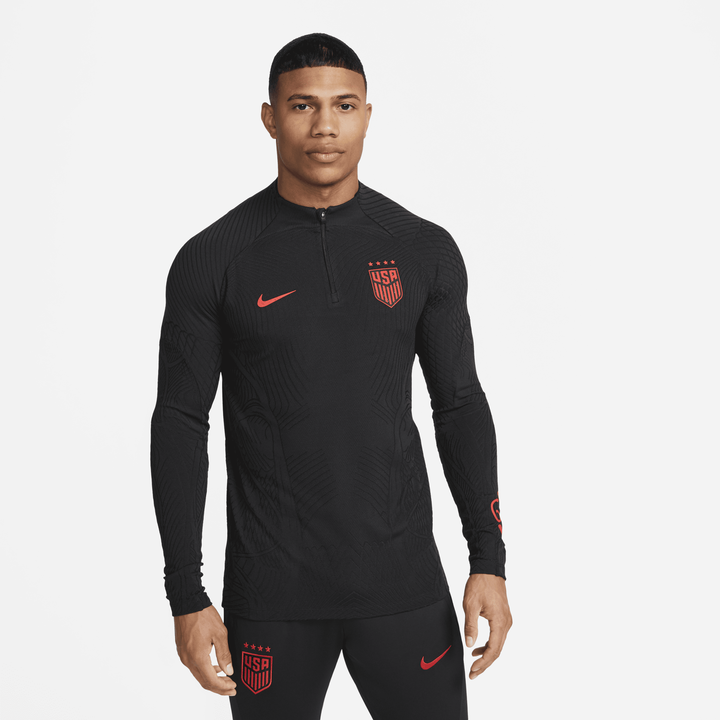 Nike U.s. Strike Elite  Men's Dri-fit Adv Knit Soccer Drill Top In Black