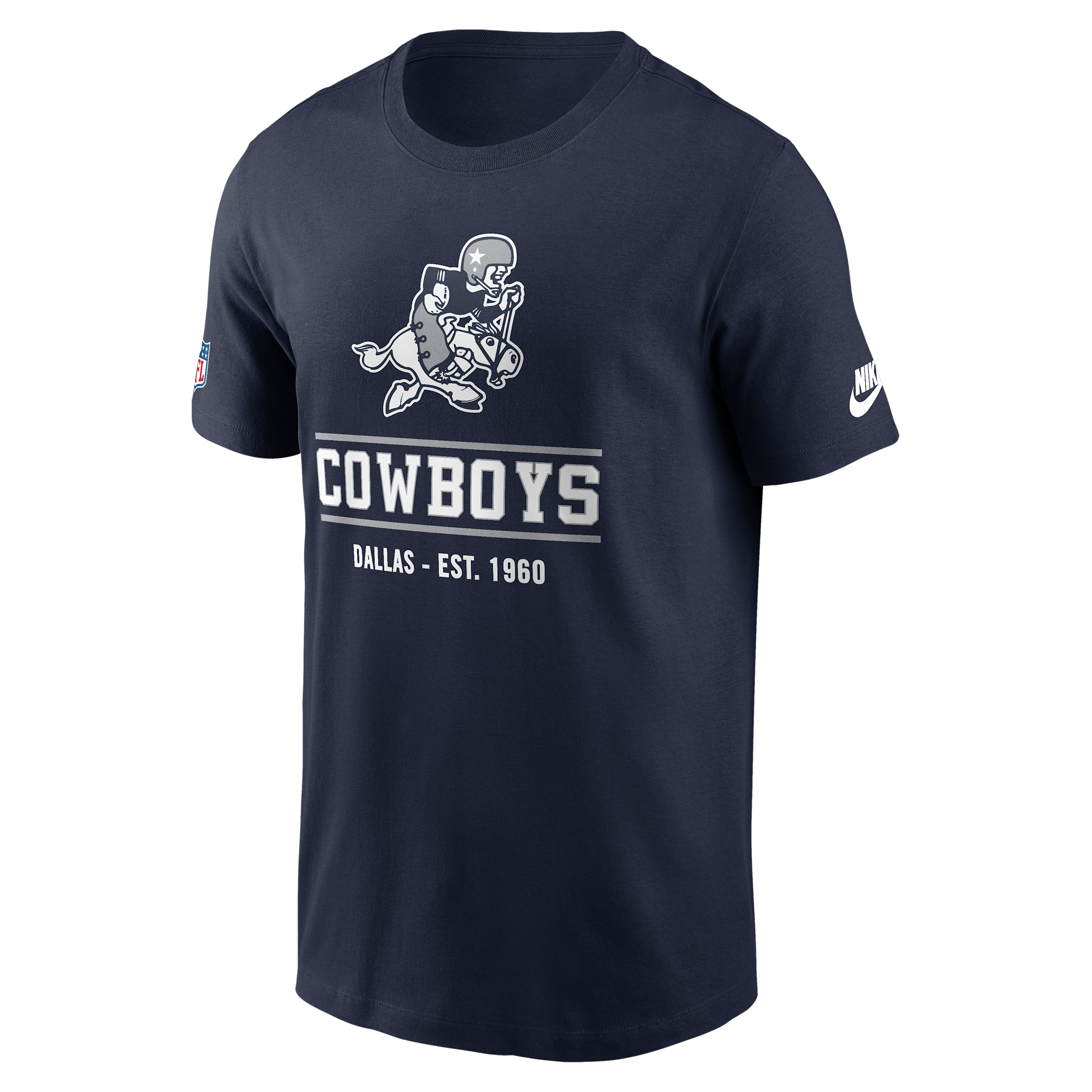 Dallas Cowboys Essential Nike Men's Dri-FIT NFL Short-Sleeve T-Shirt in Blue | 02ET41SQ7R-TC1