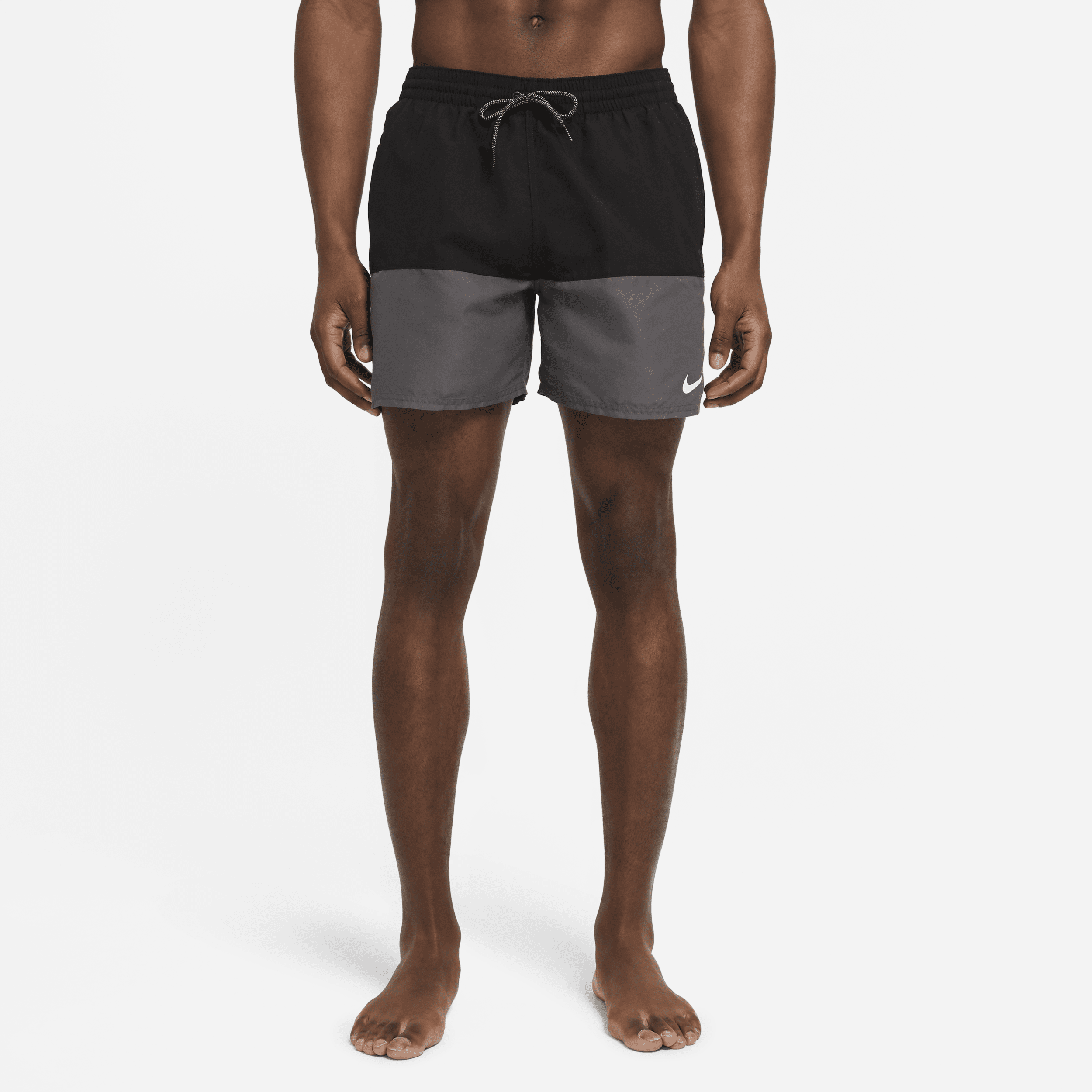 Nike Men's Split 5" Swim Trunks In Black
