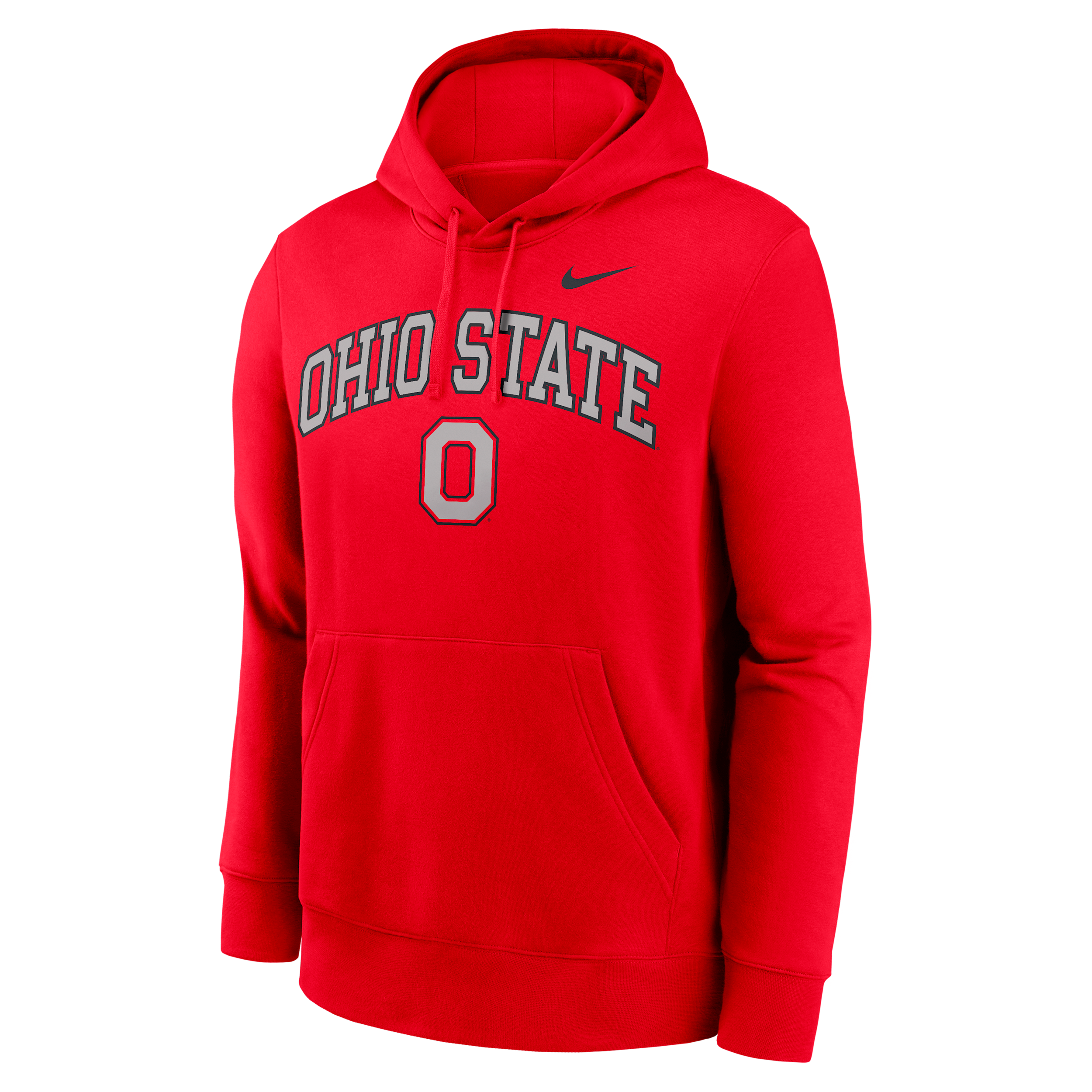 Nike Ohio State Arch  Men's College Pullover Hoodie In Red