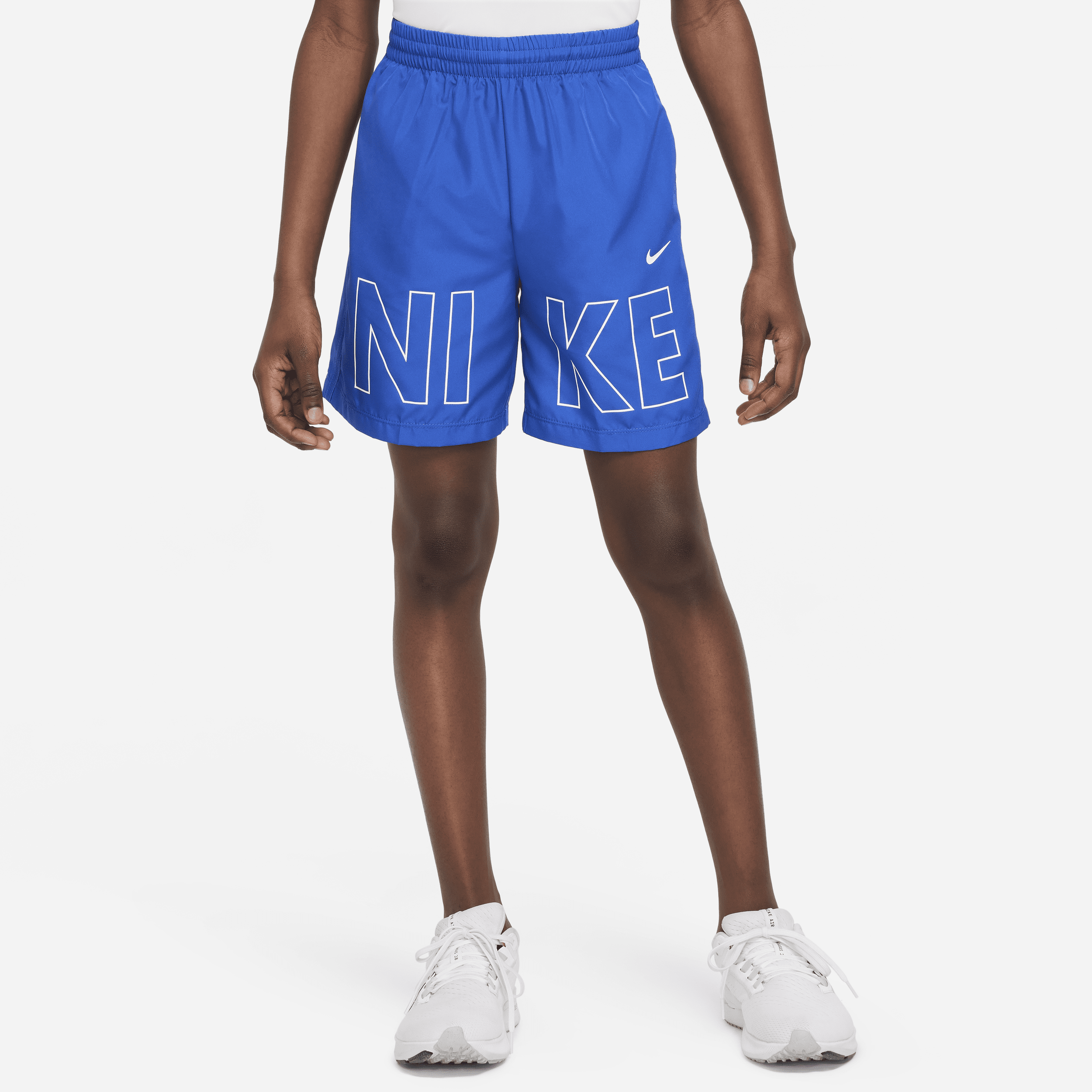 Nike Multi Big Kids' Woven Training Shorts In Blue
