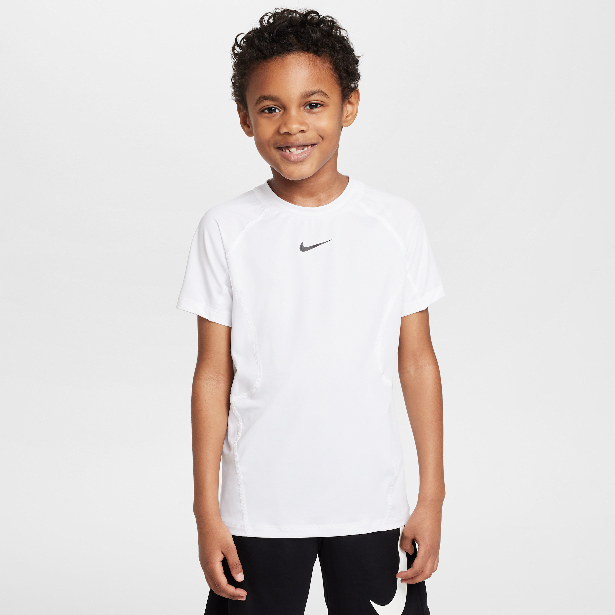 Nike Boys   Np Dri-fit Short Sleeve Top 24 In White