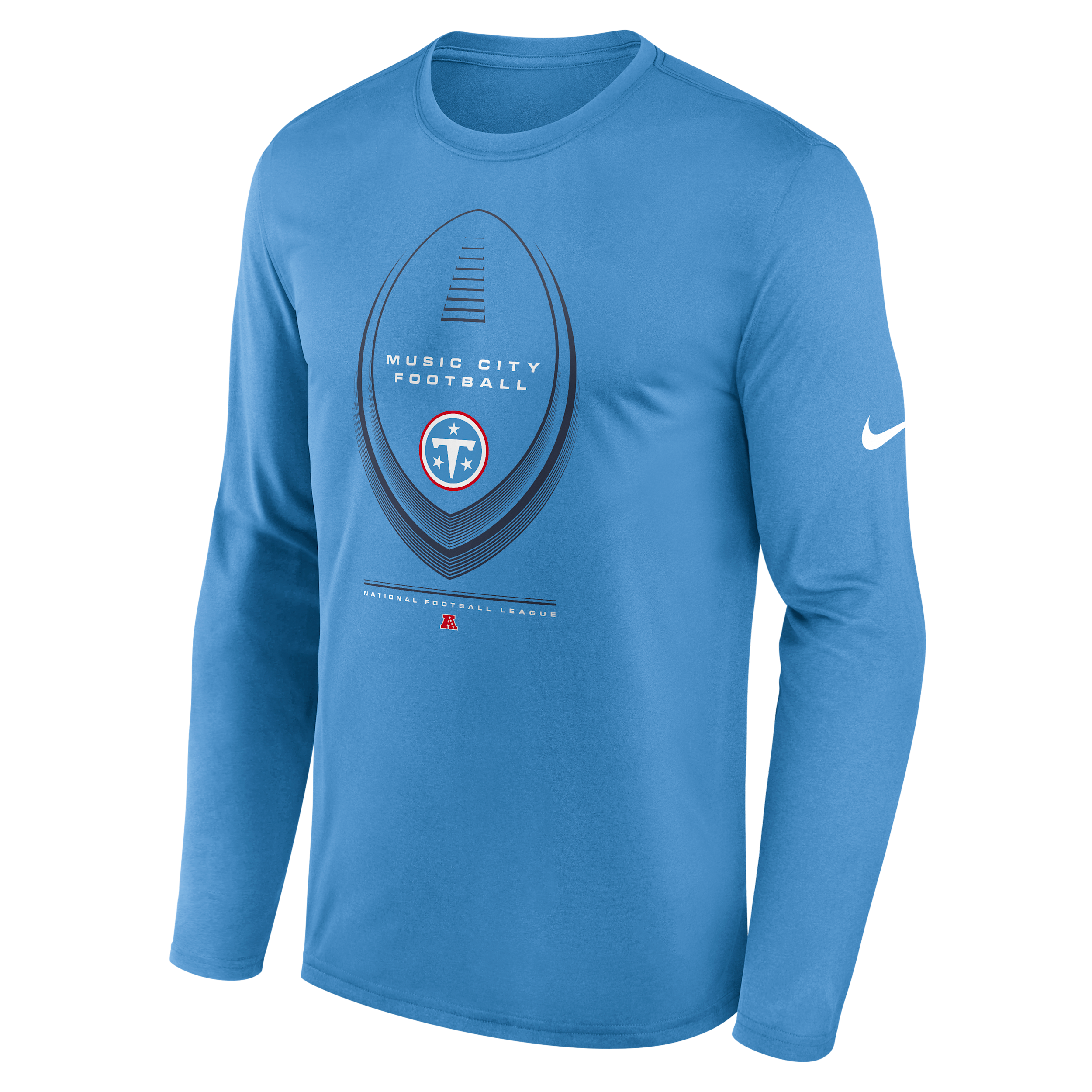 Tennessee Titans Legend Icon Nike Men's Dri-FIT NFL Long-Sleeve T-Shirt in Blue | NKHT4AI9V-NDB