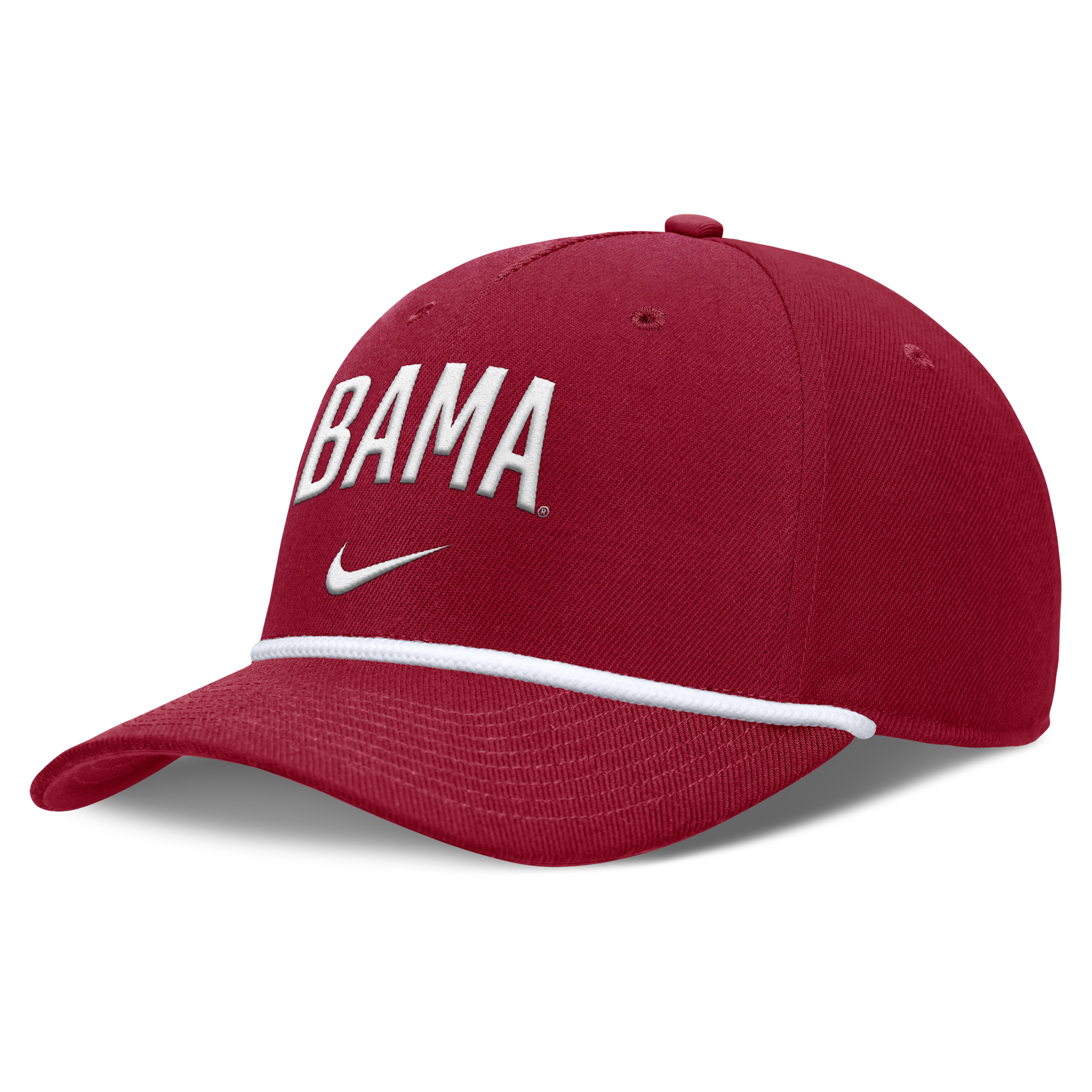 Alabama Primetime Rise Campus Nike Men's College Adjustable Hat in Red | NC9669WABN-SJM
