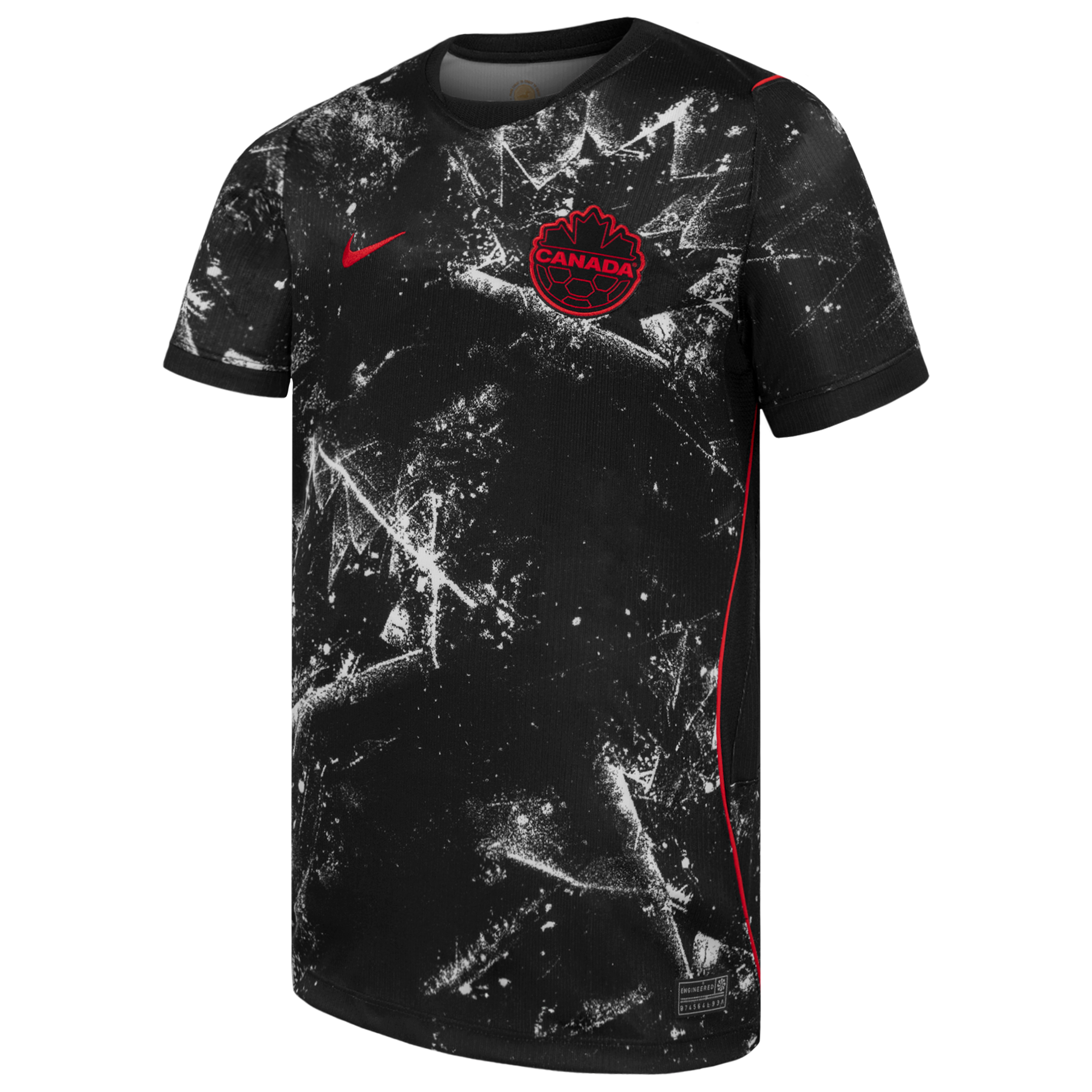 Nike Big Boys and Girls Black Canada Soccer 2026 Away Stadium Replica Jersey - Black