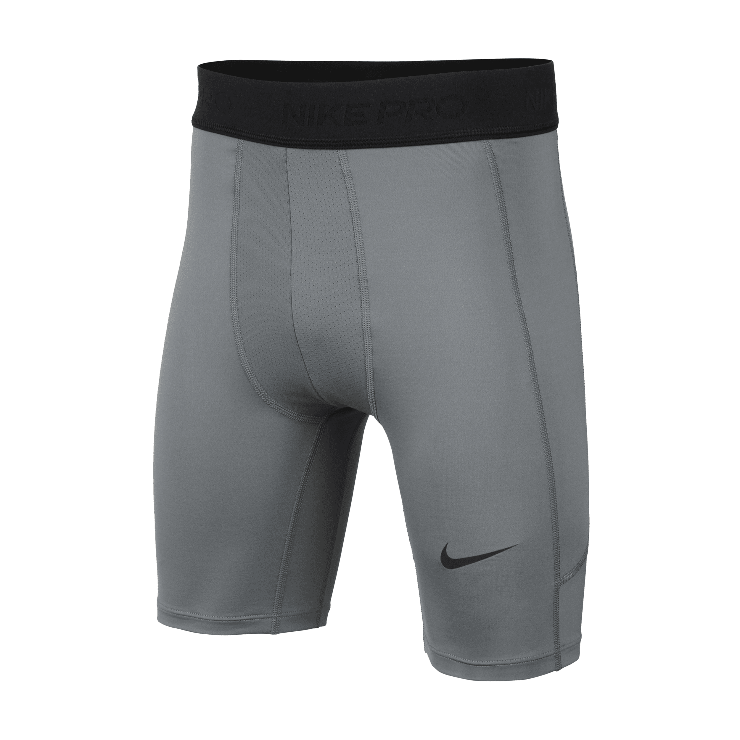 Nike Pro Big Kids' (boys') Dri-fit Shorts (extended Size) In Grey
