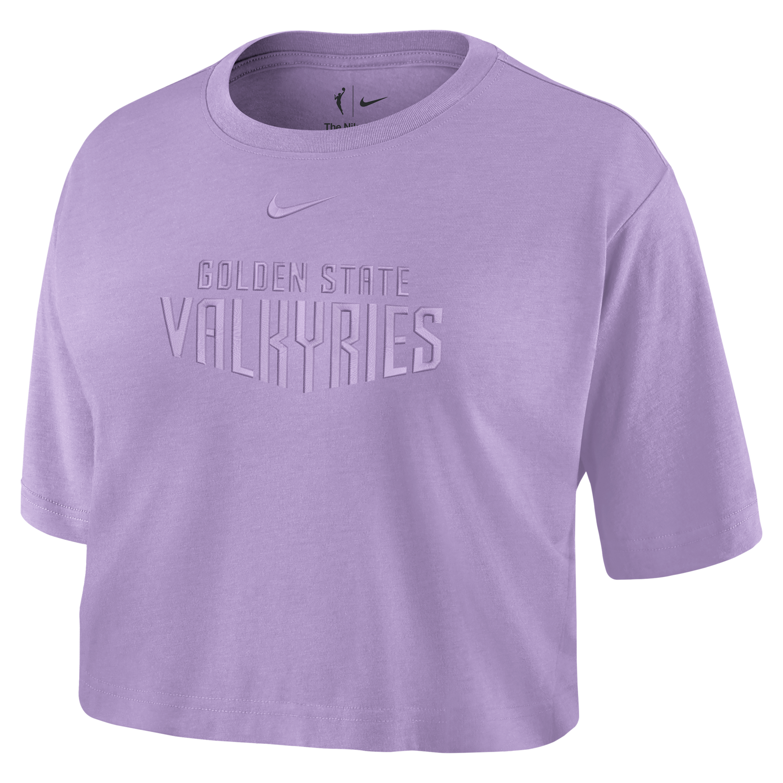 Nike Golden State Valkyries Women's Wnba Cropped T-shirt In Purple