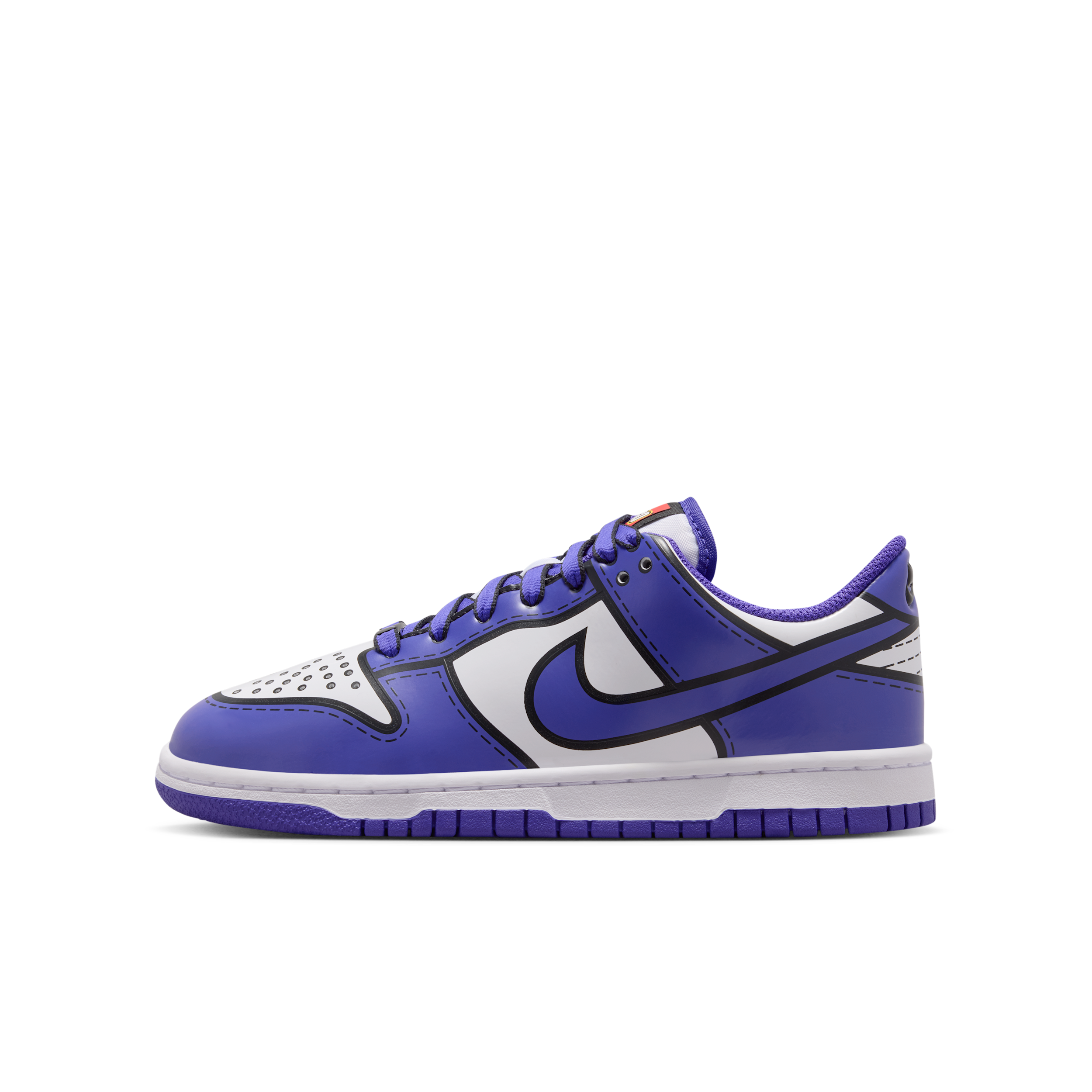 Nike Dunk Low x LEGO® Collection Big Kids' Shoes in White | IF2117-102