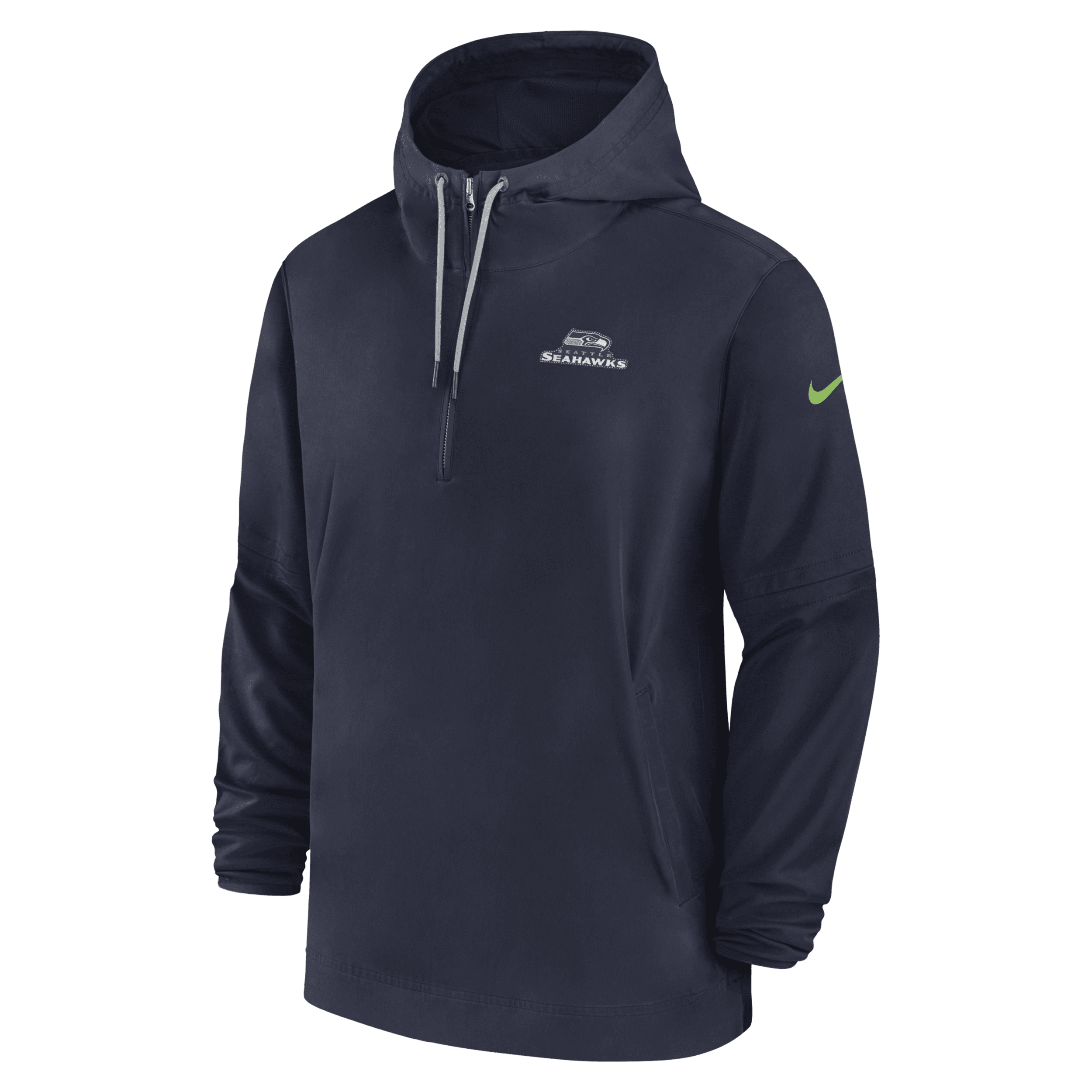 Seattle Seahawks Fleece Hoodies Winter Hooded Sweatshirt Zipper Jacket Coat