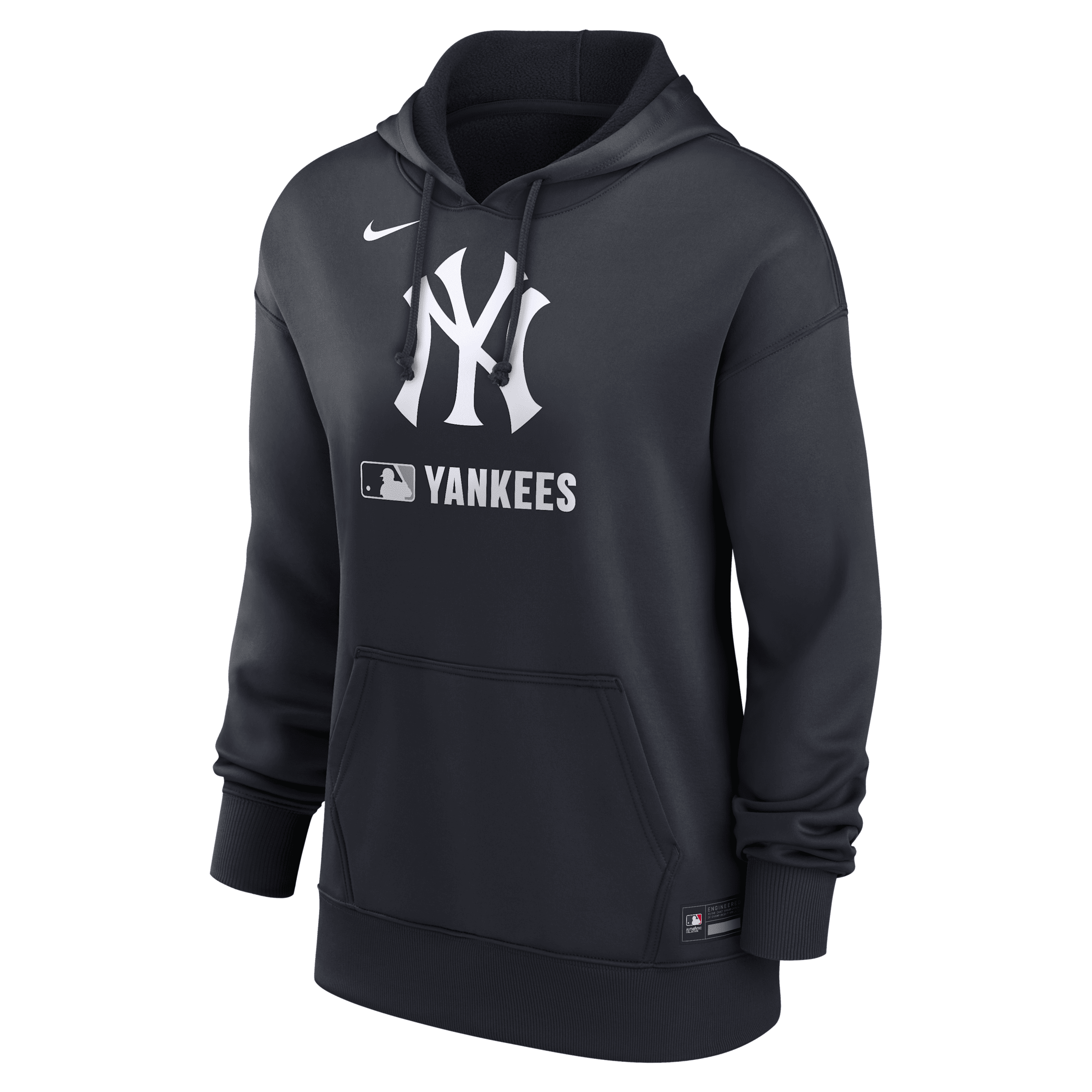 Nike Women's New York Yankees Authentic Collection Therma Mlb Pullover Hoodie In Blue
