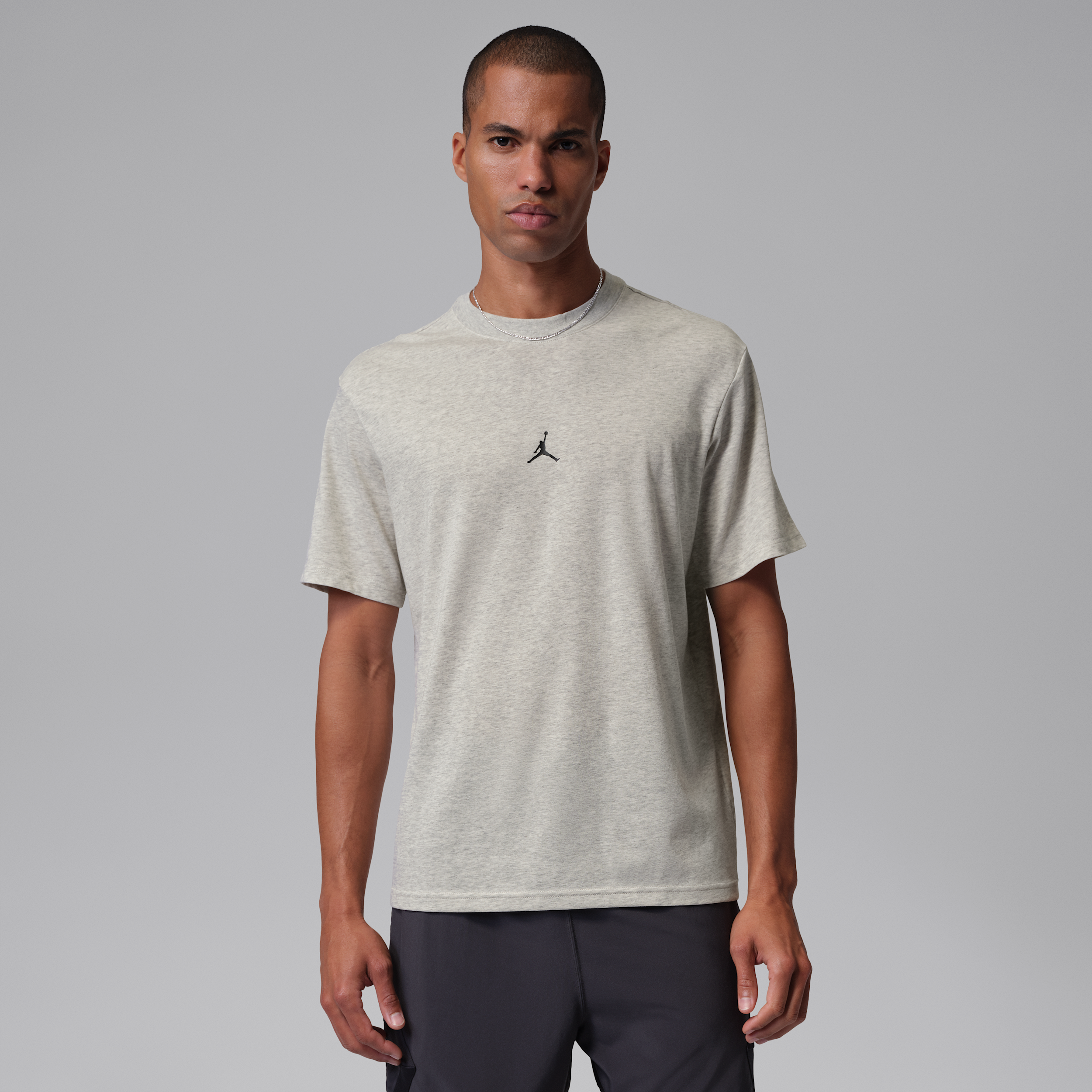 Men's Jordan Sport Dri-FIT Jumpman T-Shirt in Grey | IB6757-050
