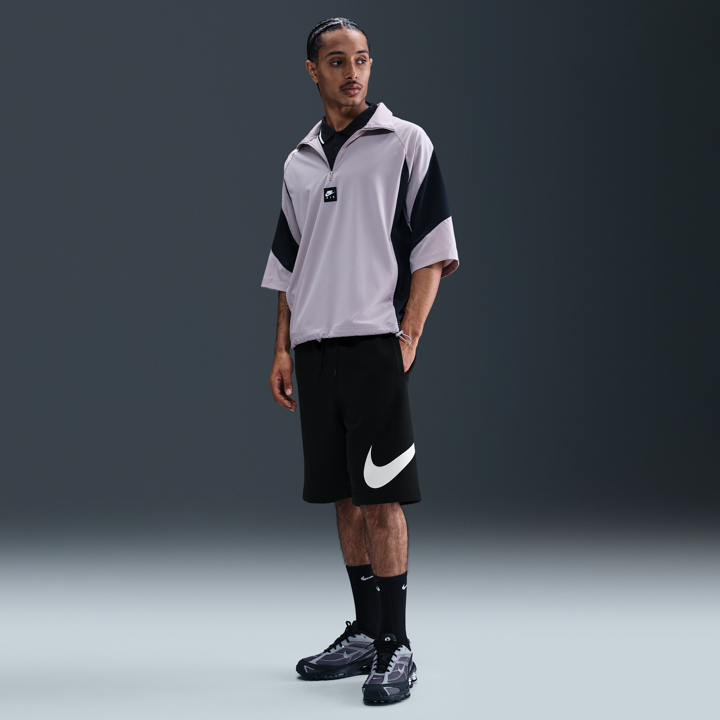 Nike Club Mens Big and Tall 11" Fleece Basketball Short, Large Tall, Black