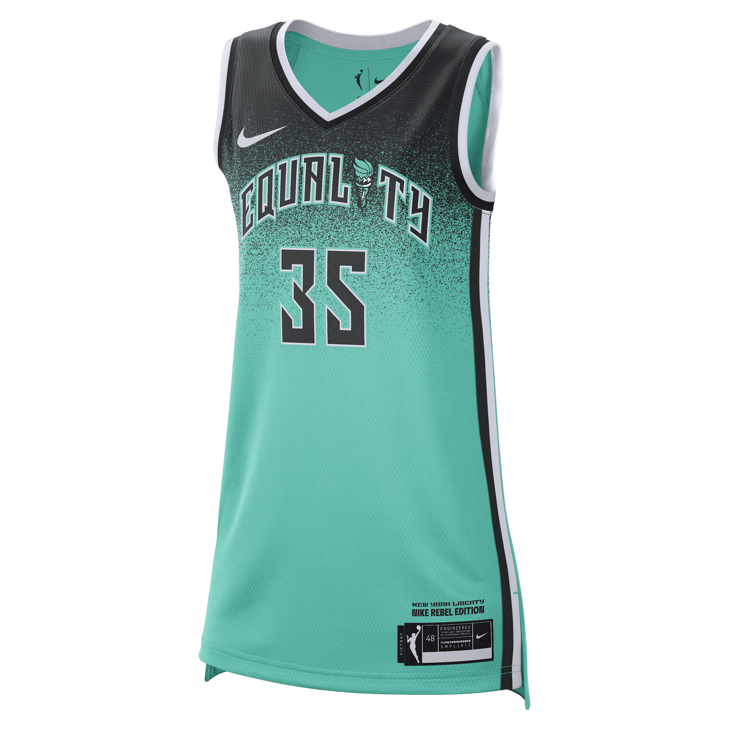 Shop Nike Jonquel Jones New York Liberty 2023  Women's Dri-fit Wnba Victory Jersey In Green