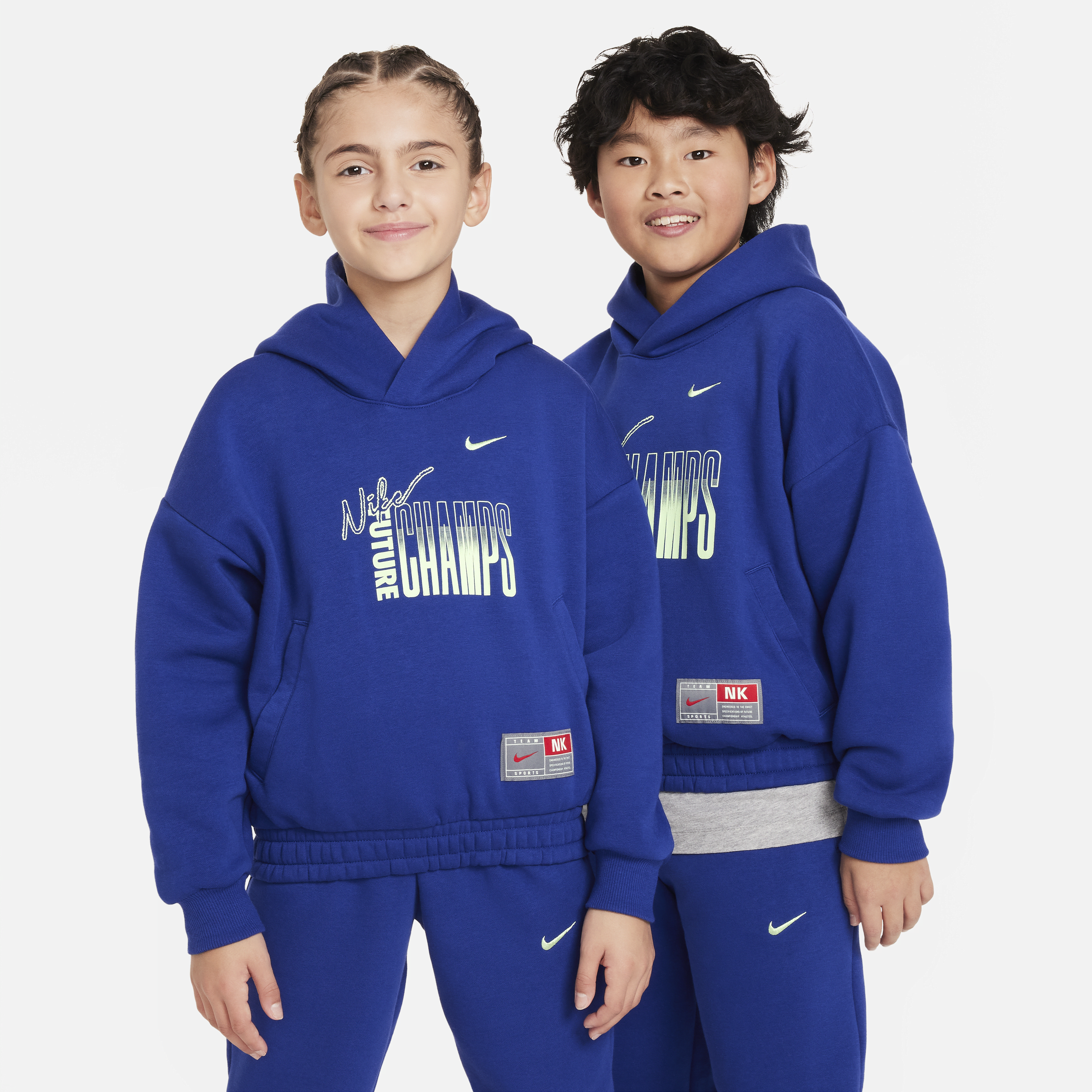 Shop Nike Culture Of Basketball Big Kids' Pullover Fleece Hoodie In Blue